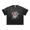 Faith Based Apparel - Jesus Crucifixion- Unisex Sun Fade Raw Edge T-Shirt