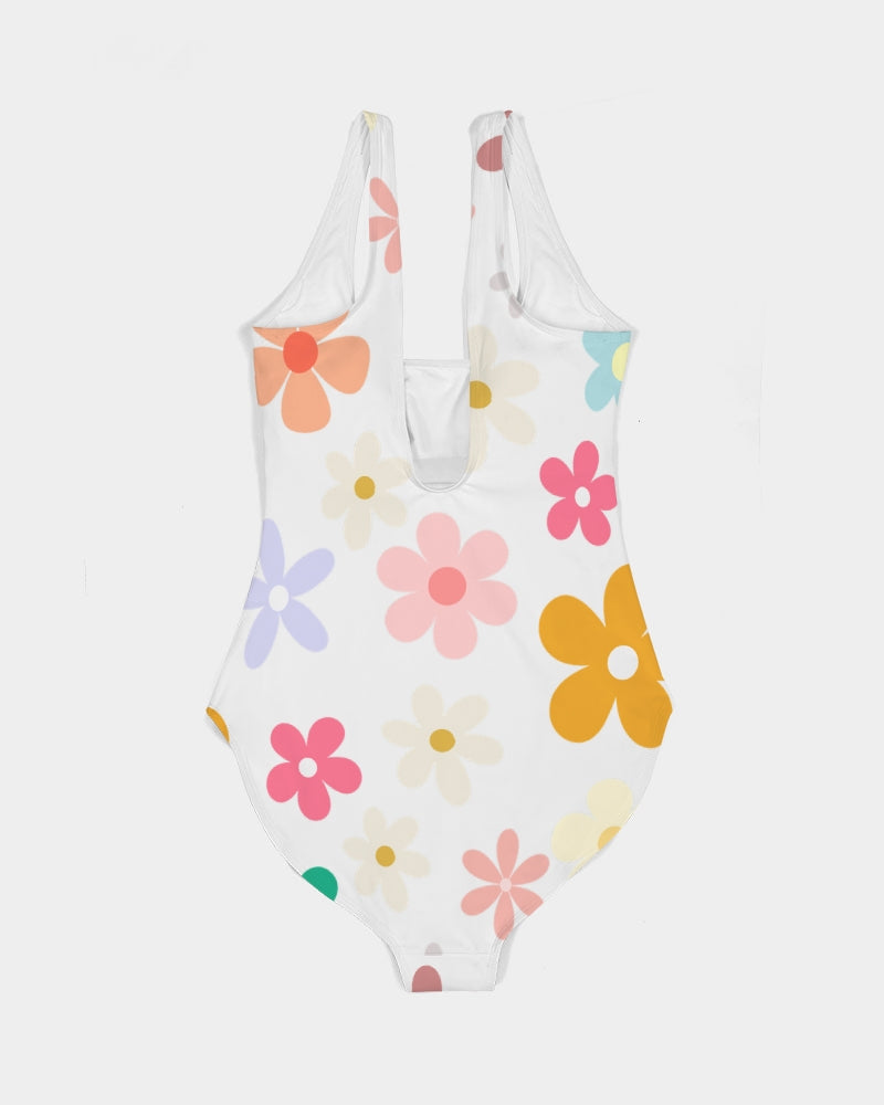 Flower Power Women's All-Over Print One-Piece Swimsuit