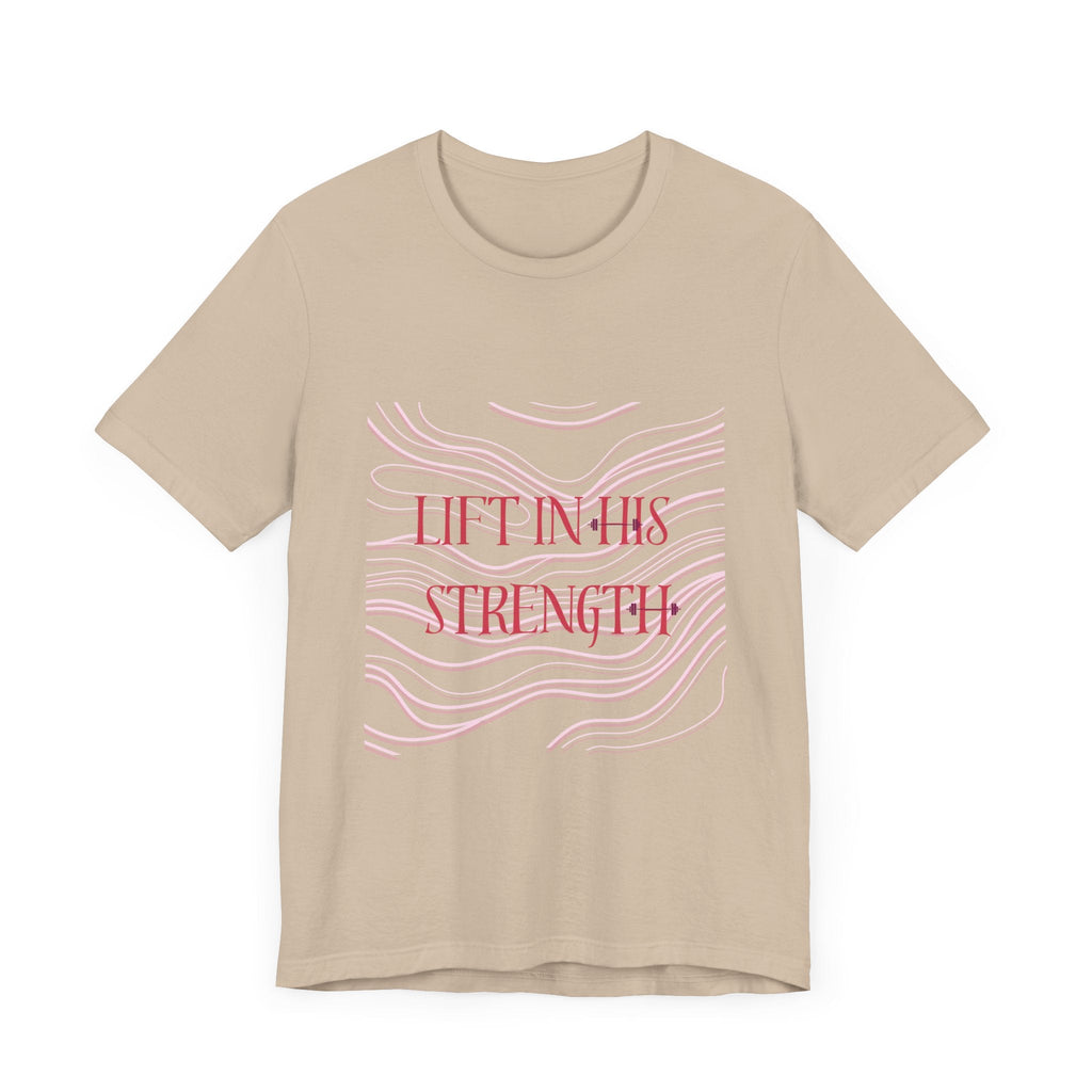 Lift in His Strength - Women's Fashionable Fitness T - Faith Based Aparal