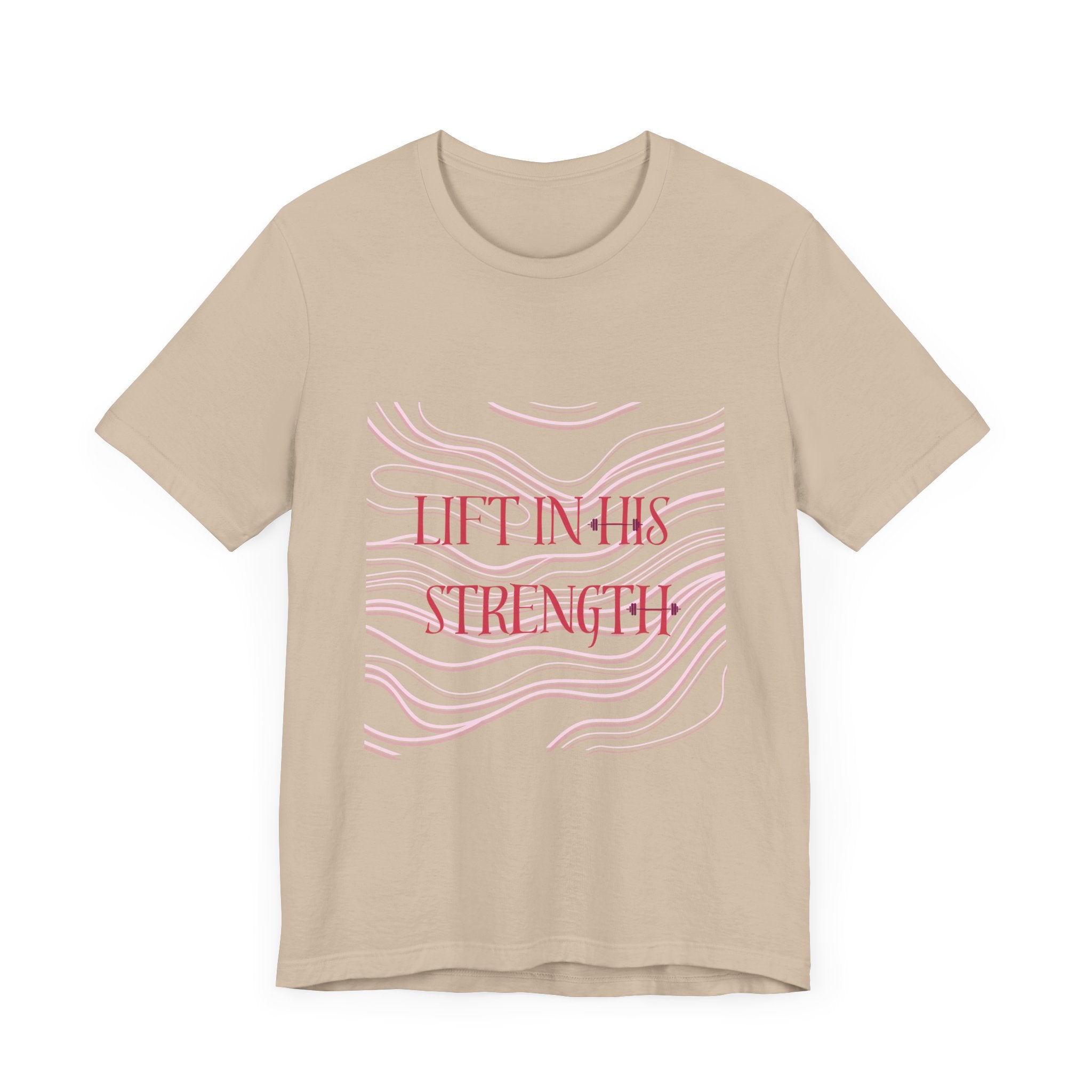 Lift in His Strength - Women's Fashionable Fitness T - Faith Based Aparal