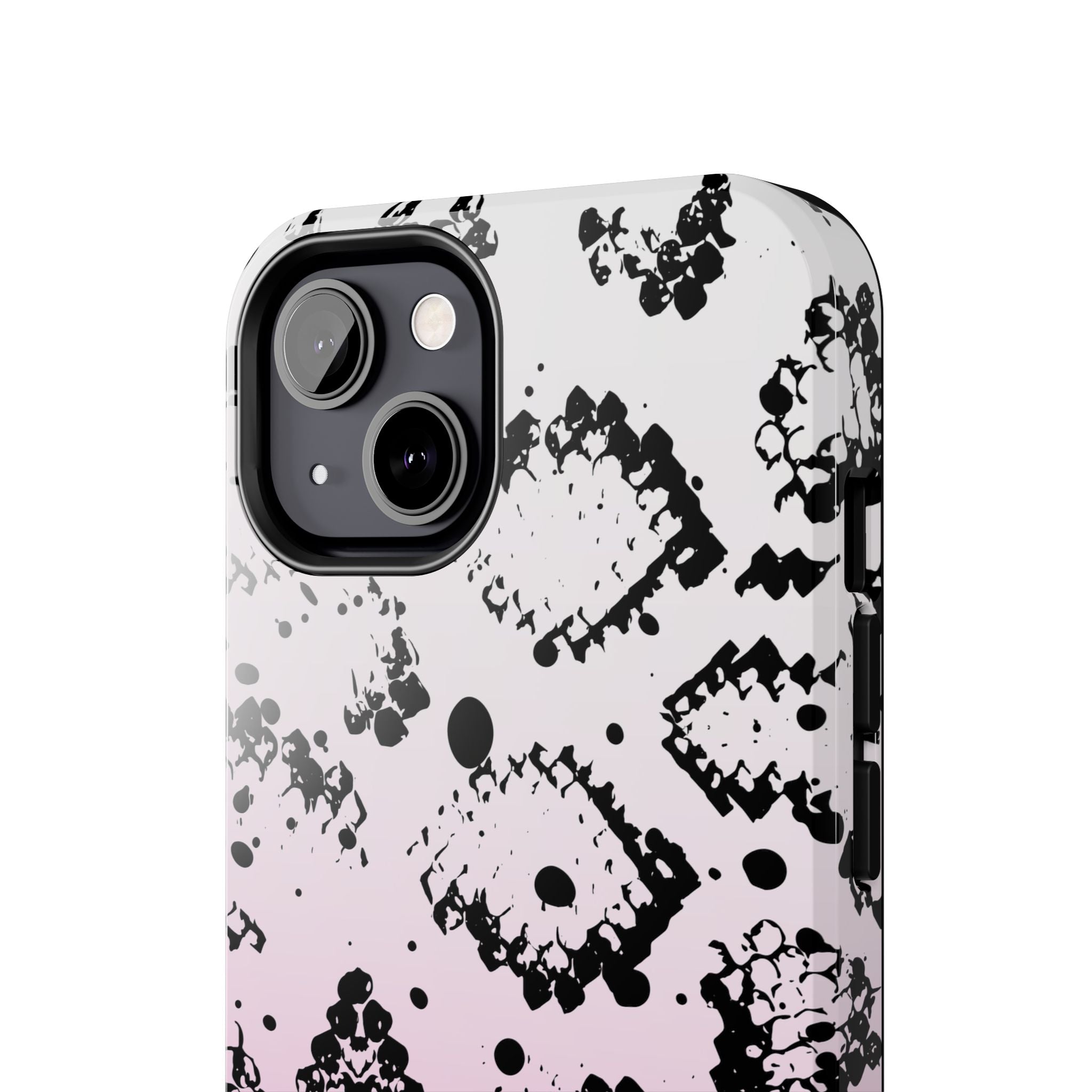 Durable iphone & Android Protection - Pink Ombre Snake Skin Tough Phone Case