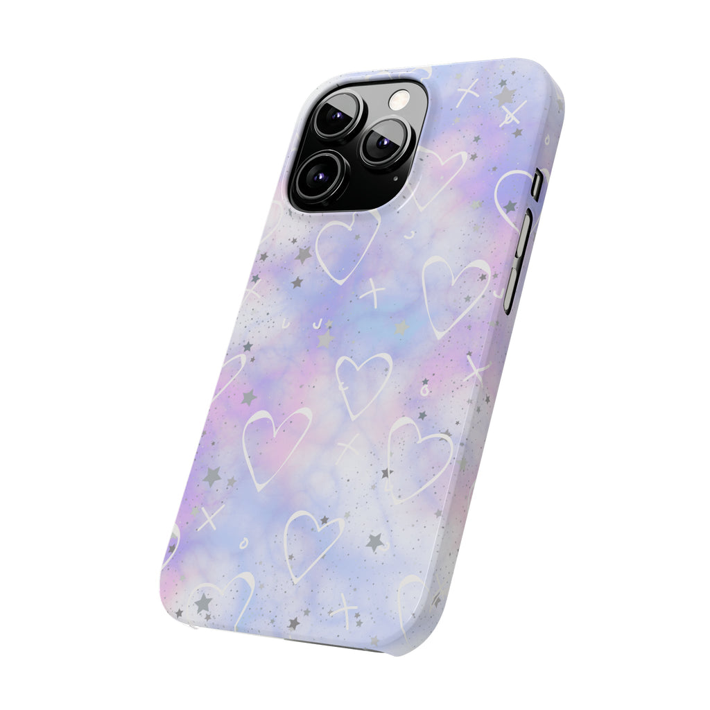 Durable iPhone Case - Galaxy Hearts