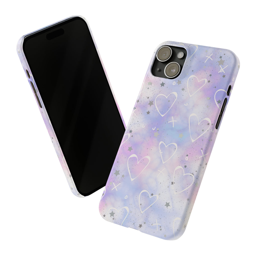 Durable iPhone Case - Galaxy Hearts