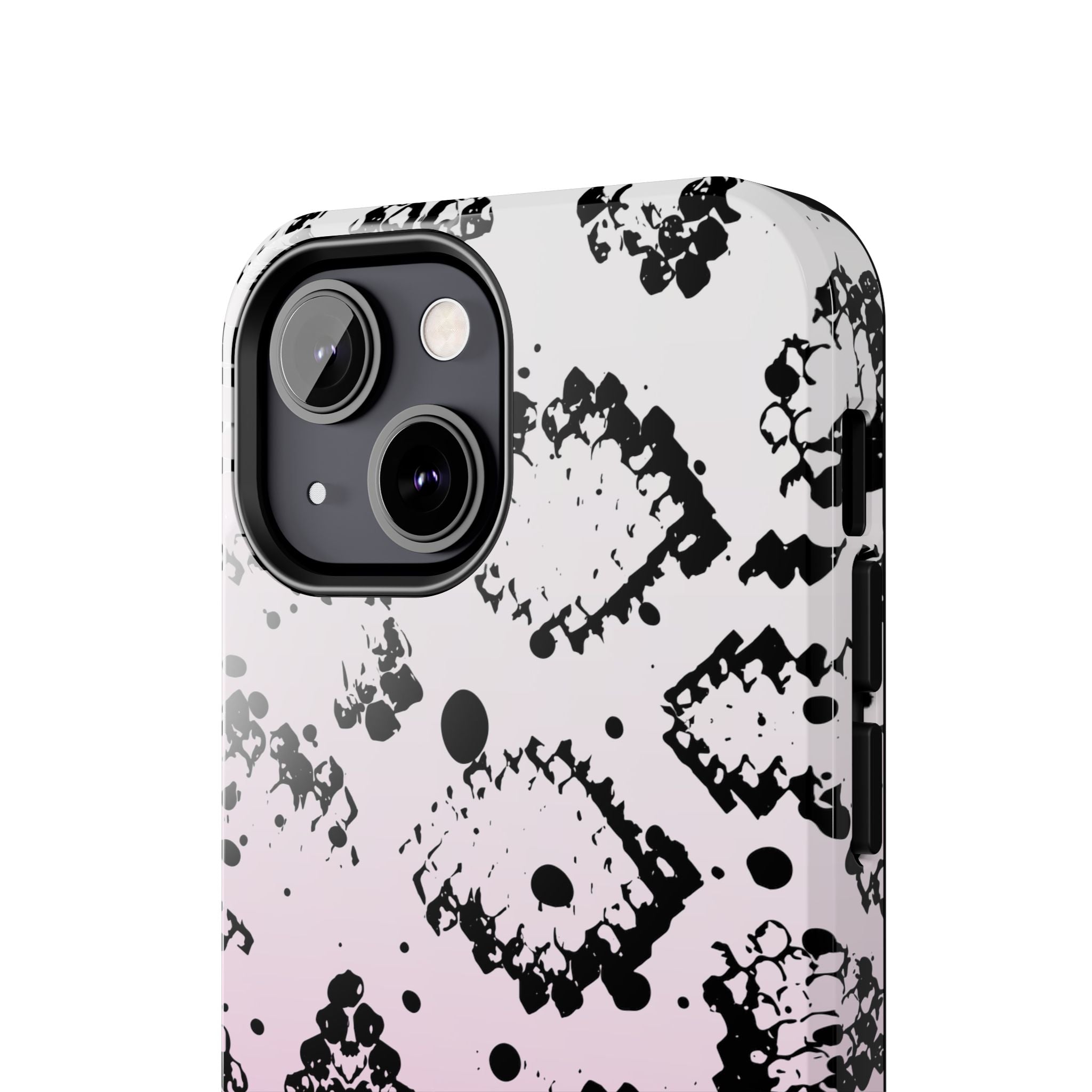 Durable iphone & Android Protection - Pink Ombre Snake Skin Tough Phone Case