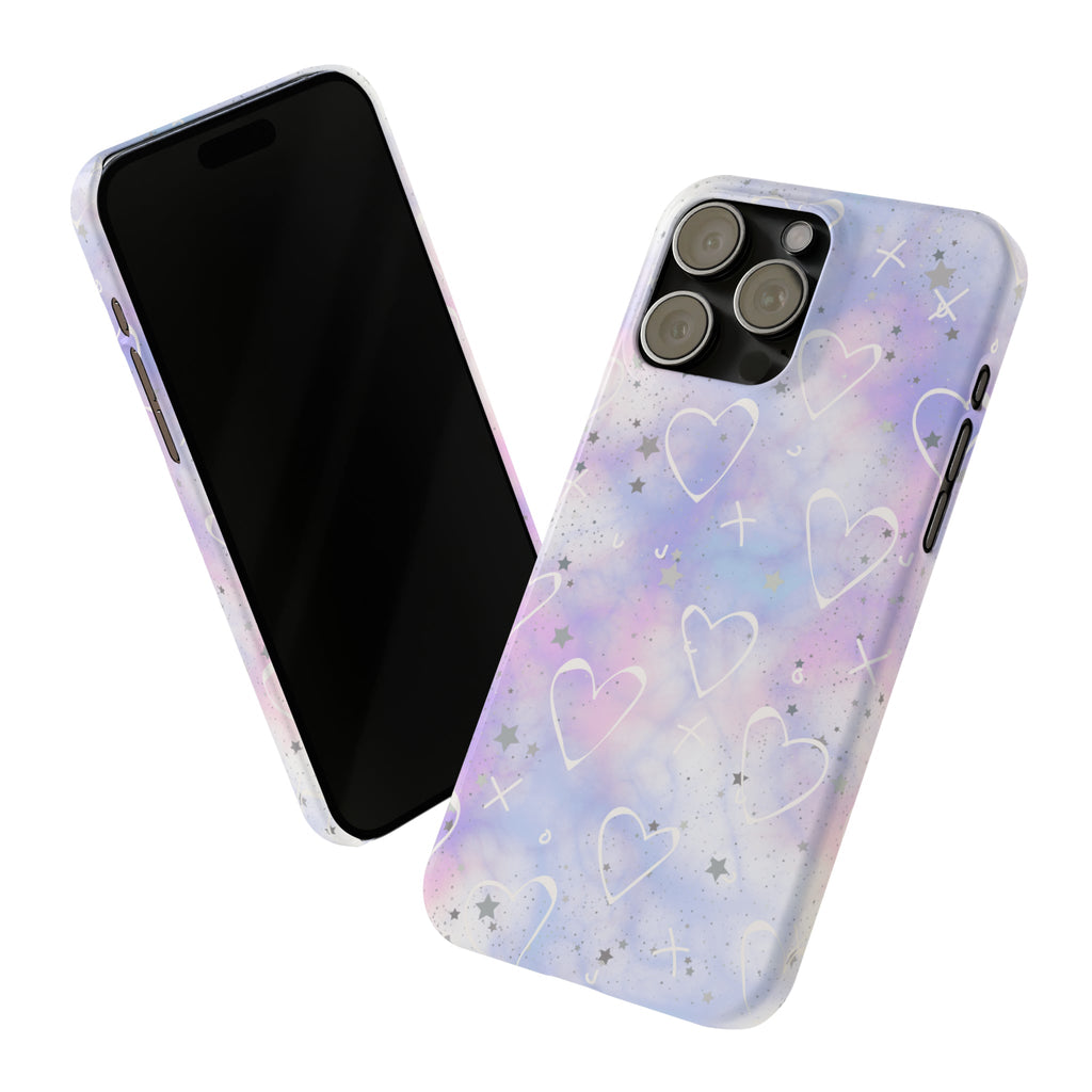 Durable iPhone Case - Galaxy Hearts