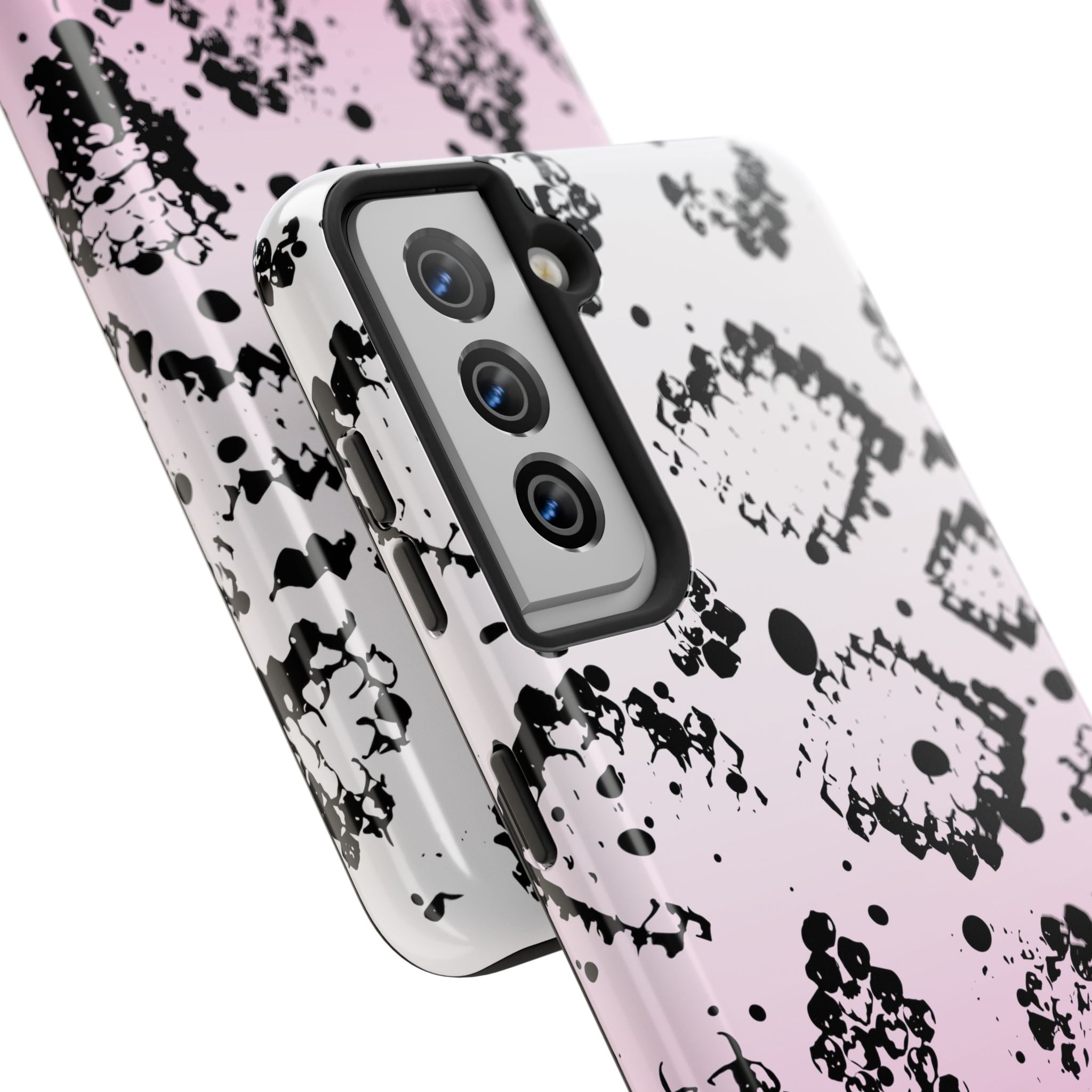 Durable iphone & Android Protection - Pink Ombre Snake Skin Tough Phone Case