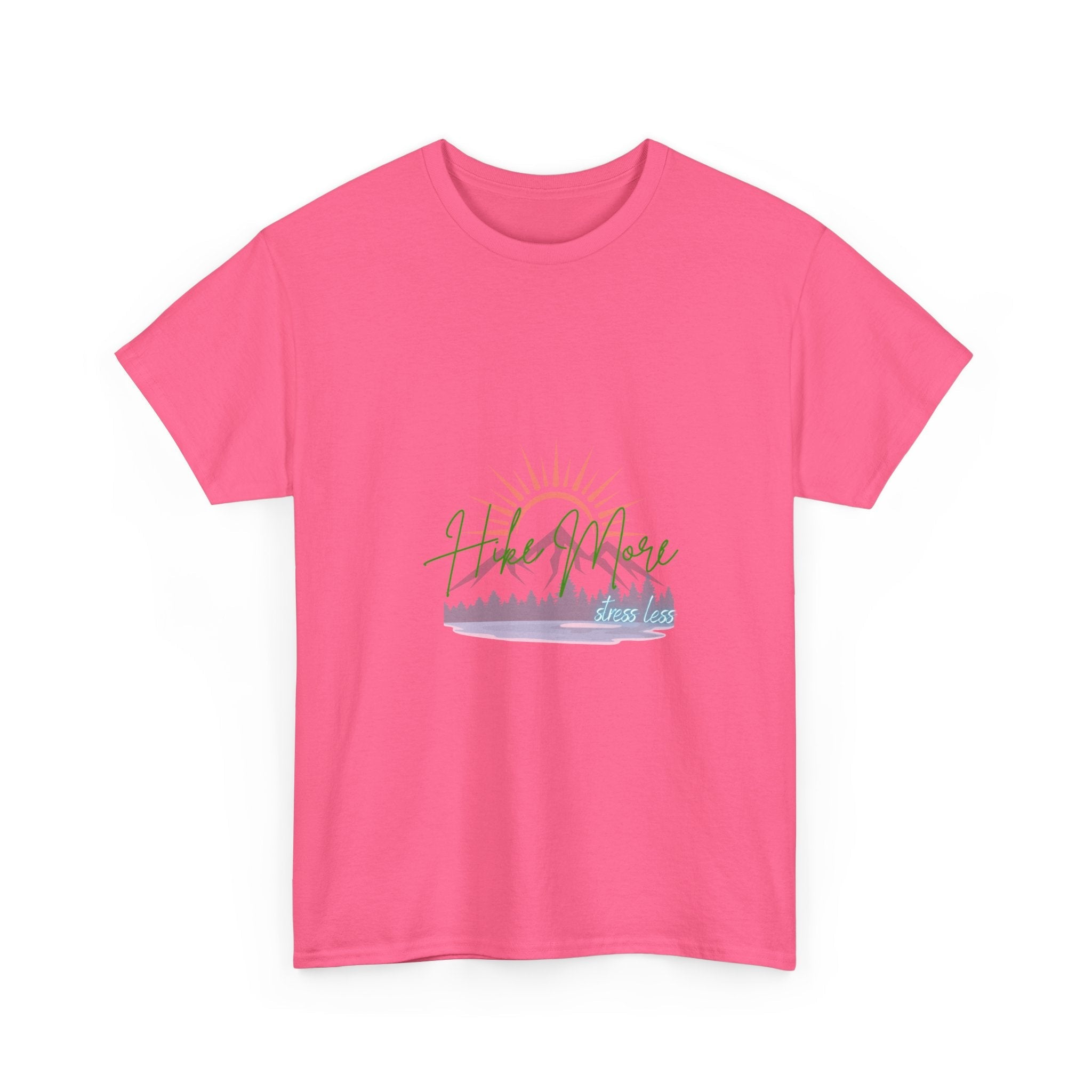 Hike More Stress Less - Mens Slogan T - His Collective
