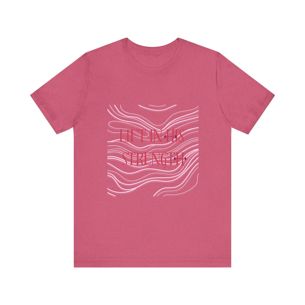 Lift in His Strength - Women's Fashionable Fitness T - Faith Based Aparal