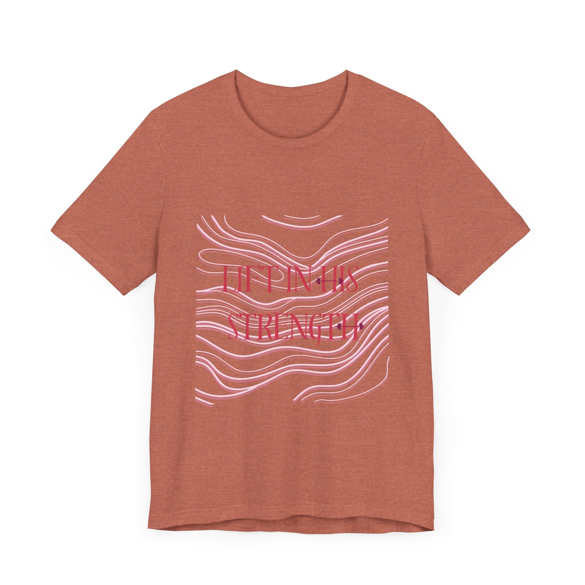 Lift in His Strength - Women's Fashionable Fitness T - Faith Based Aparal