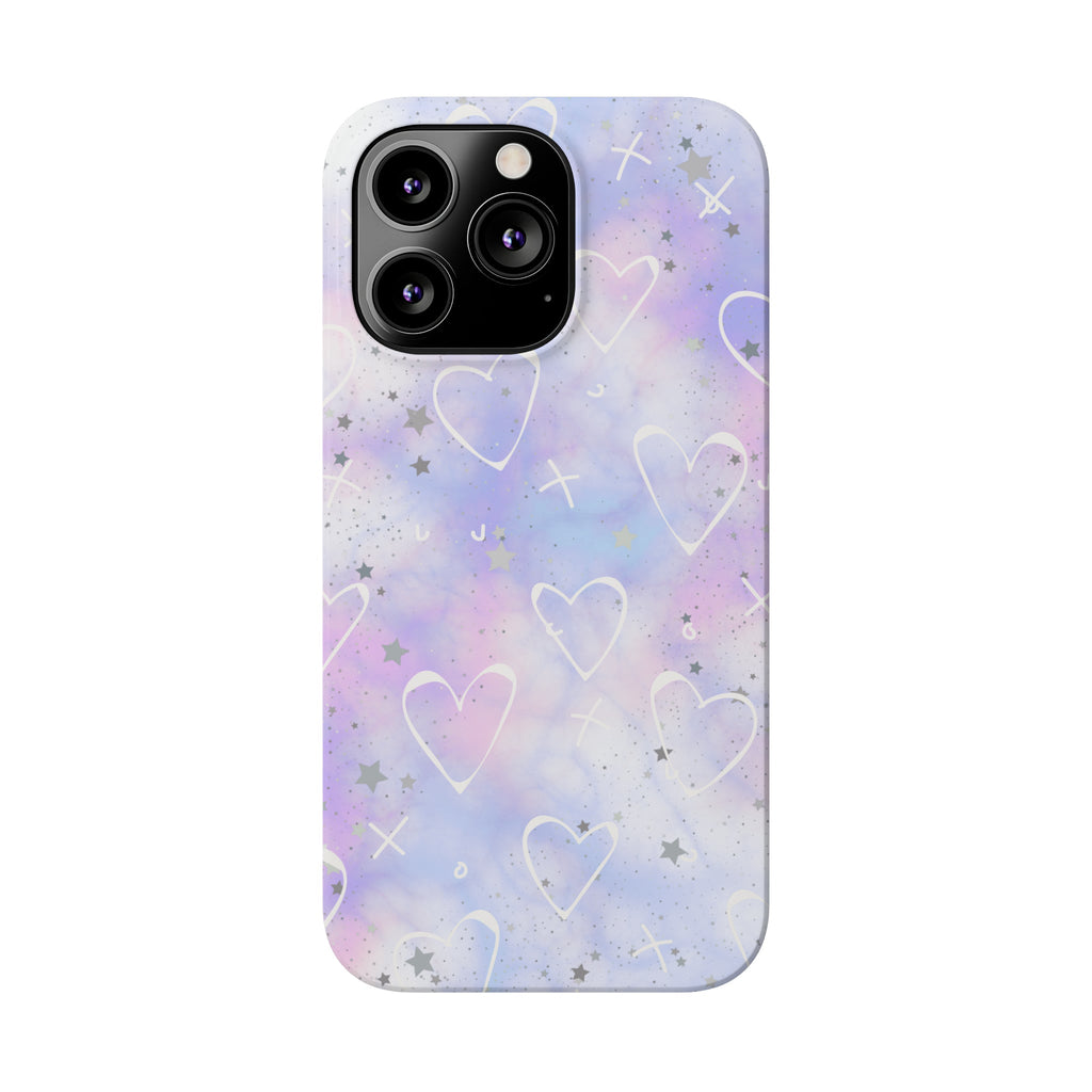 Durable iPhone Case - Galaxy Hearts