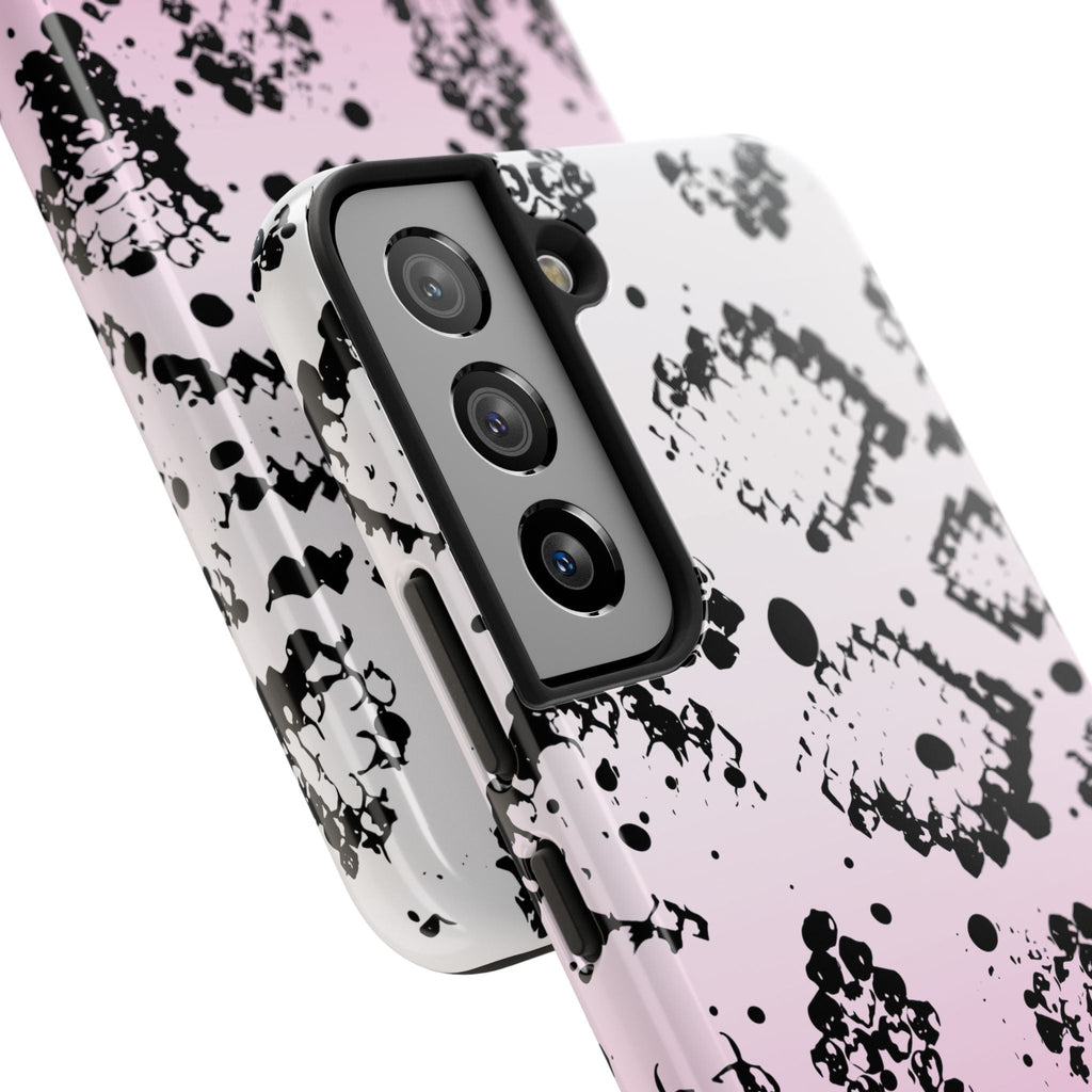 Durable iphone & Android Protection - Pink Ombre Snake Skin Tough Phone Case