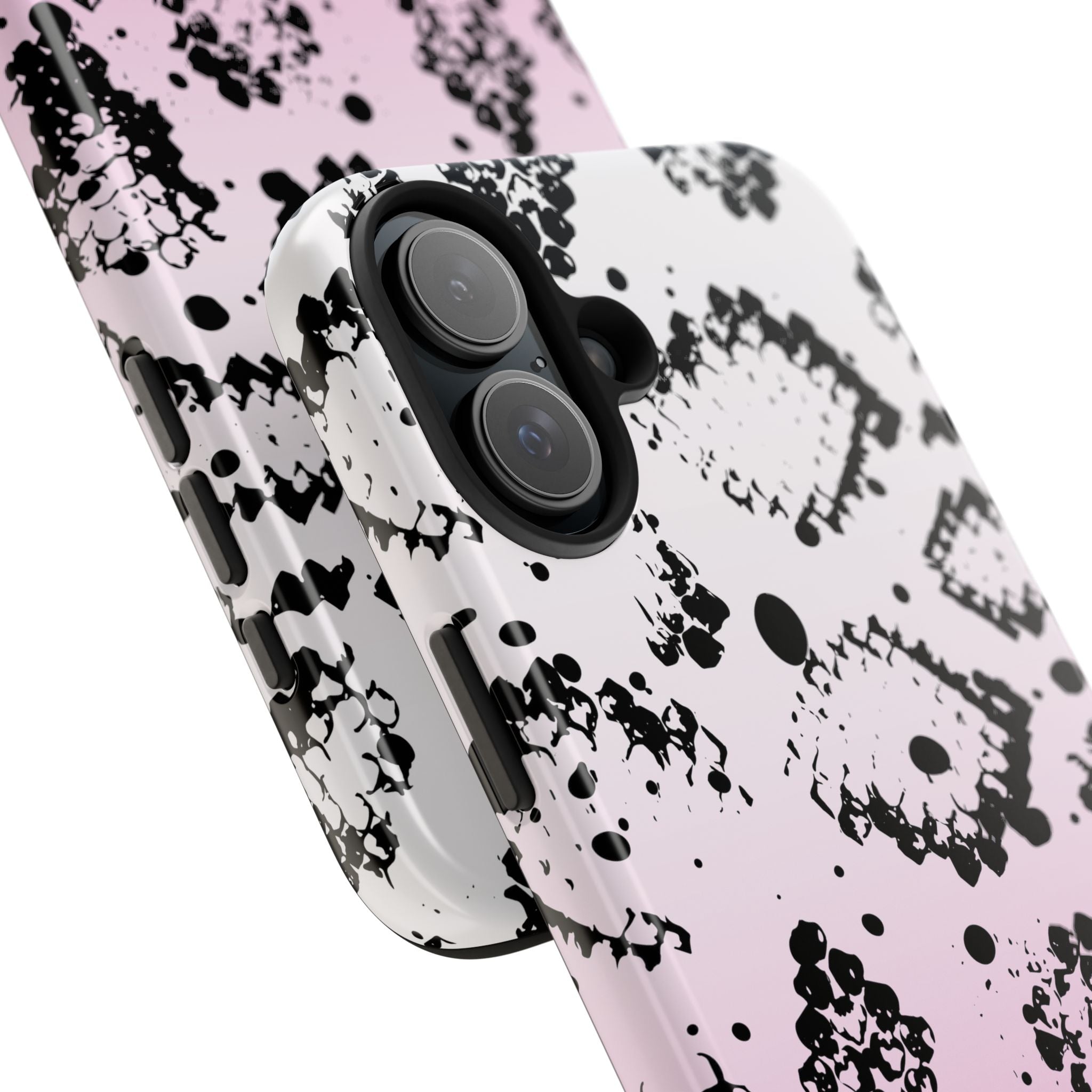 Durable iphone & Android Protection - Pink Ombre Snake Skin Tough Phone Case
