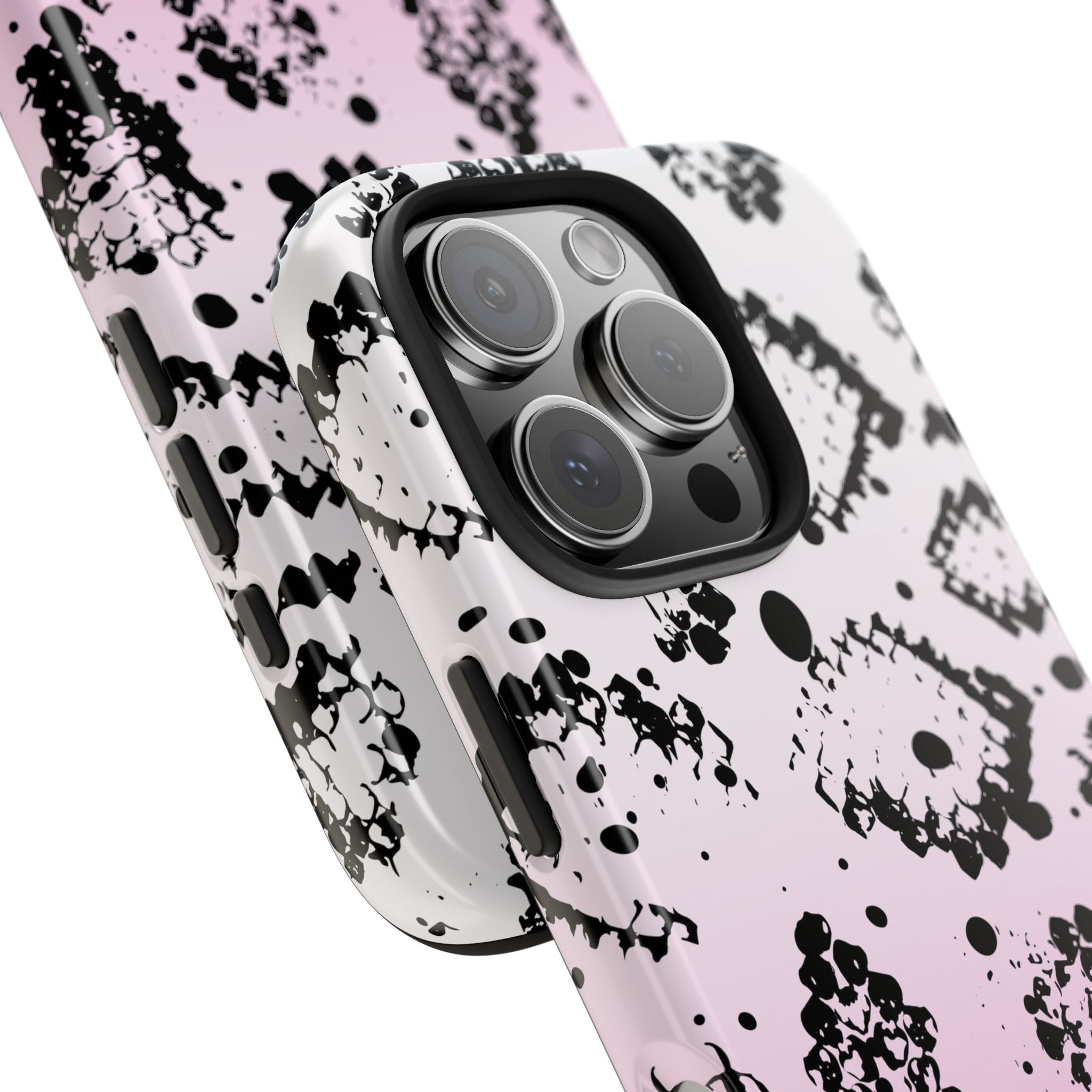 Durable iphone & Android Protection - Pink Ombre Snake Skin Tough Phone Case
