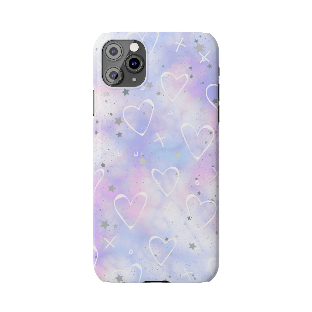 Durable iPhone Case - Galaxy Hearts
