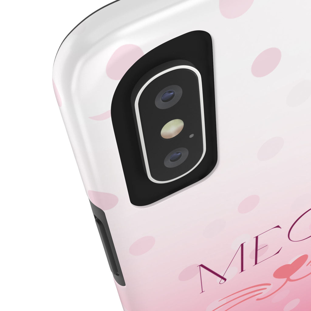 Durable iPhone & Android Protective Case - Cute Pink Cat Phone Case
