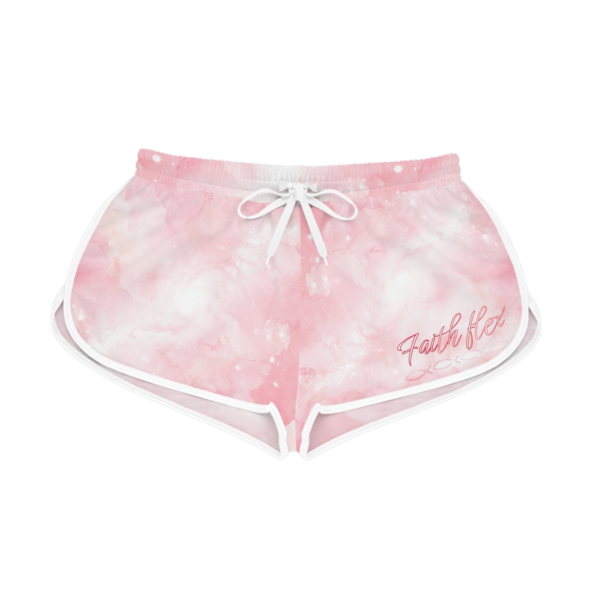 Women’s Relaxed Shorts - Faith Flex Pink Galaxy Print