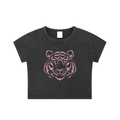 Womens' Fashion Apparel - Savage Tiger Snow Washed Crop Top