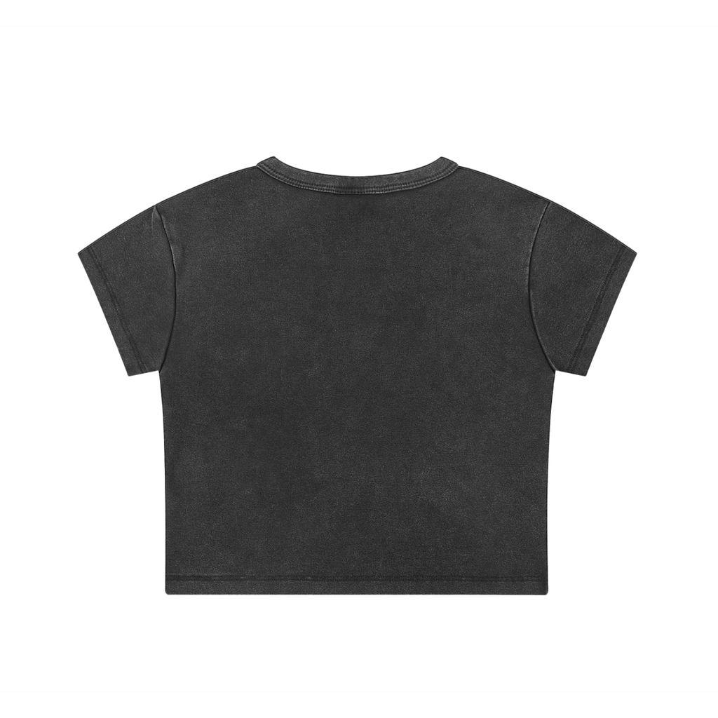 Womens' Fashion Apparel - Speak Your Truth - Graphic Snow Washed Crop Top