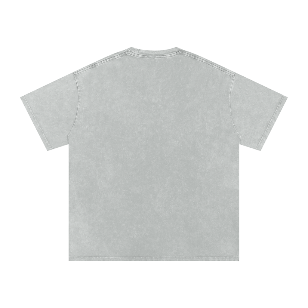 Seek Peace and Pursue it - Faith Based Apparel - Unisex - Snow Washed Oversized Cotton T-Shirt