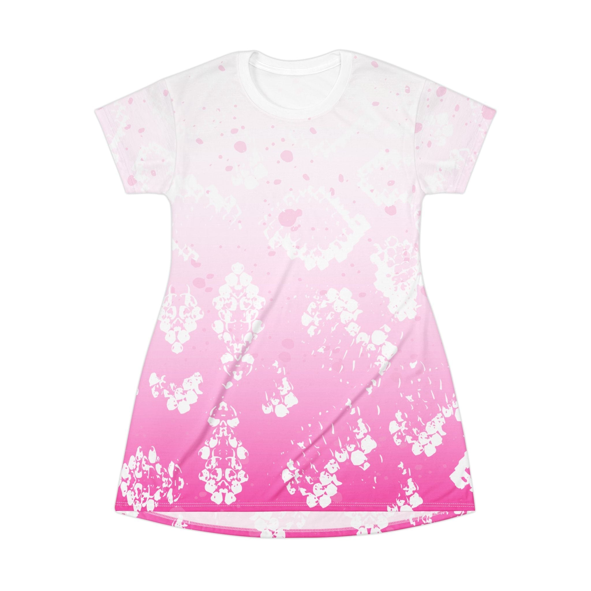 Snakeskin T-Shirt Dress - Women's Comfortable Chic Lounge Summer Wear - Women's Fashion Apparel