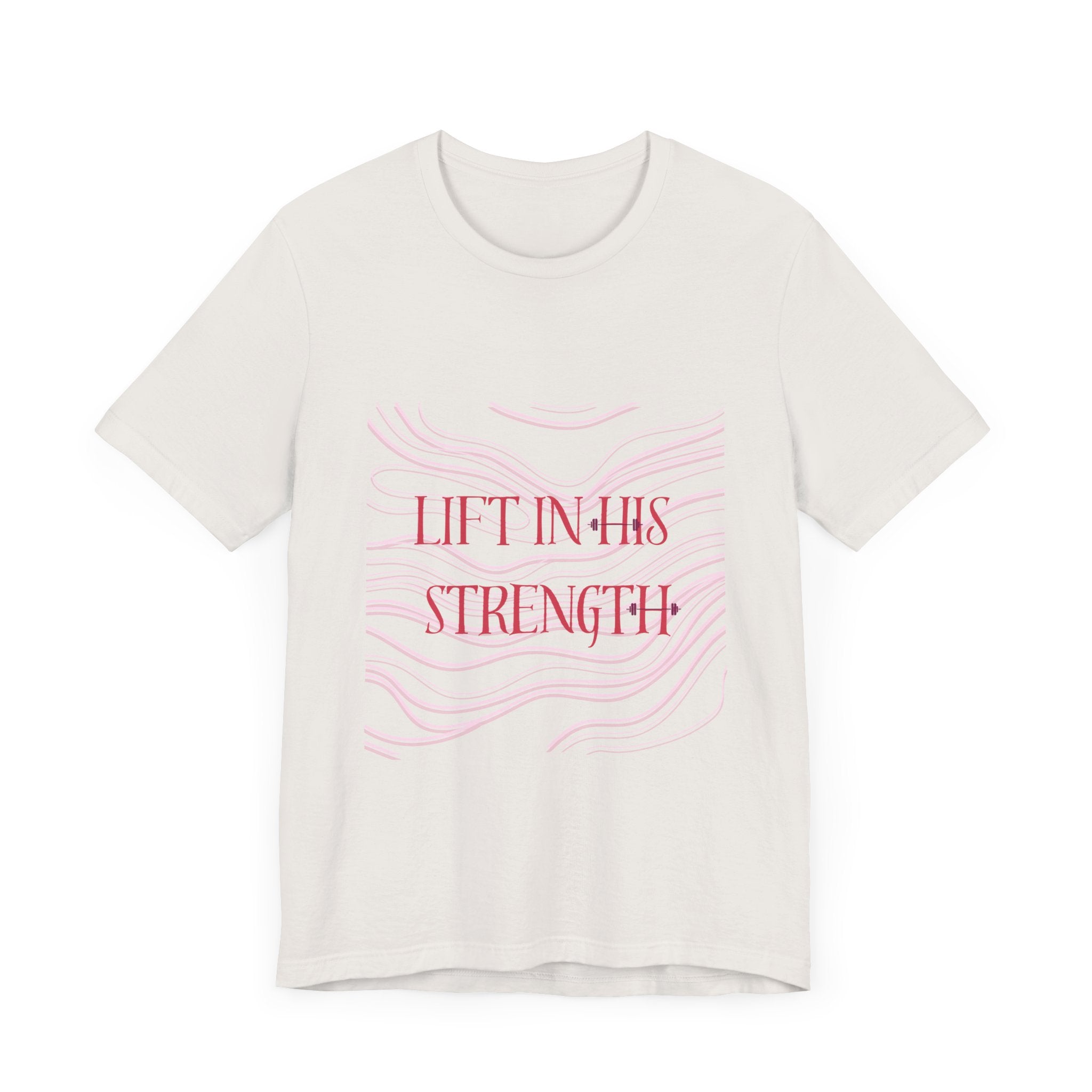 Lift in His Strength - Women's Fashionable Fitness T - Faith Based Aparal