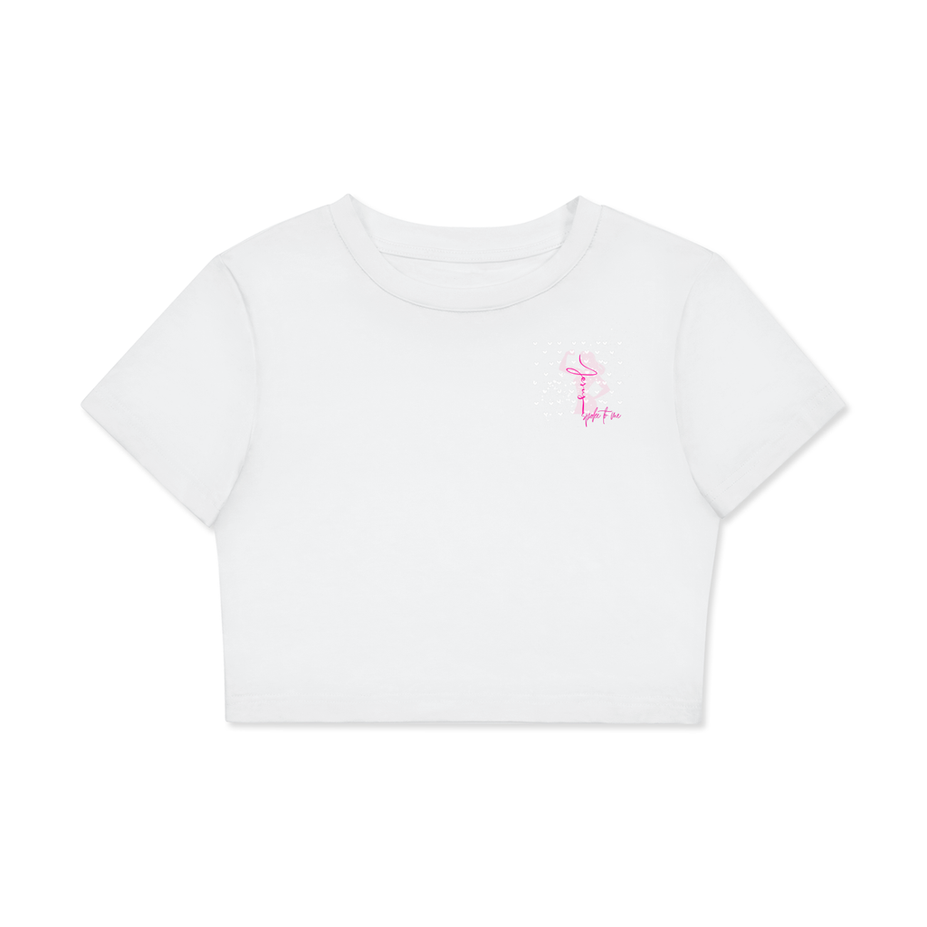 Womens' Faith Based Apparel - Jesus Spoke To Me - Fitted Crop Cotton T-Shirt