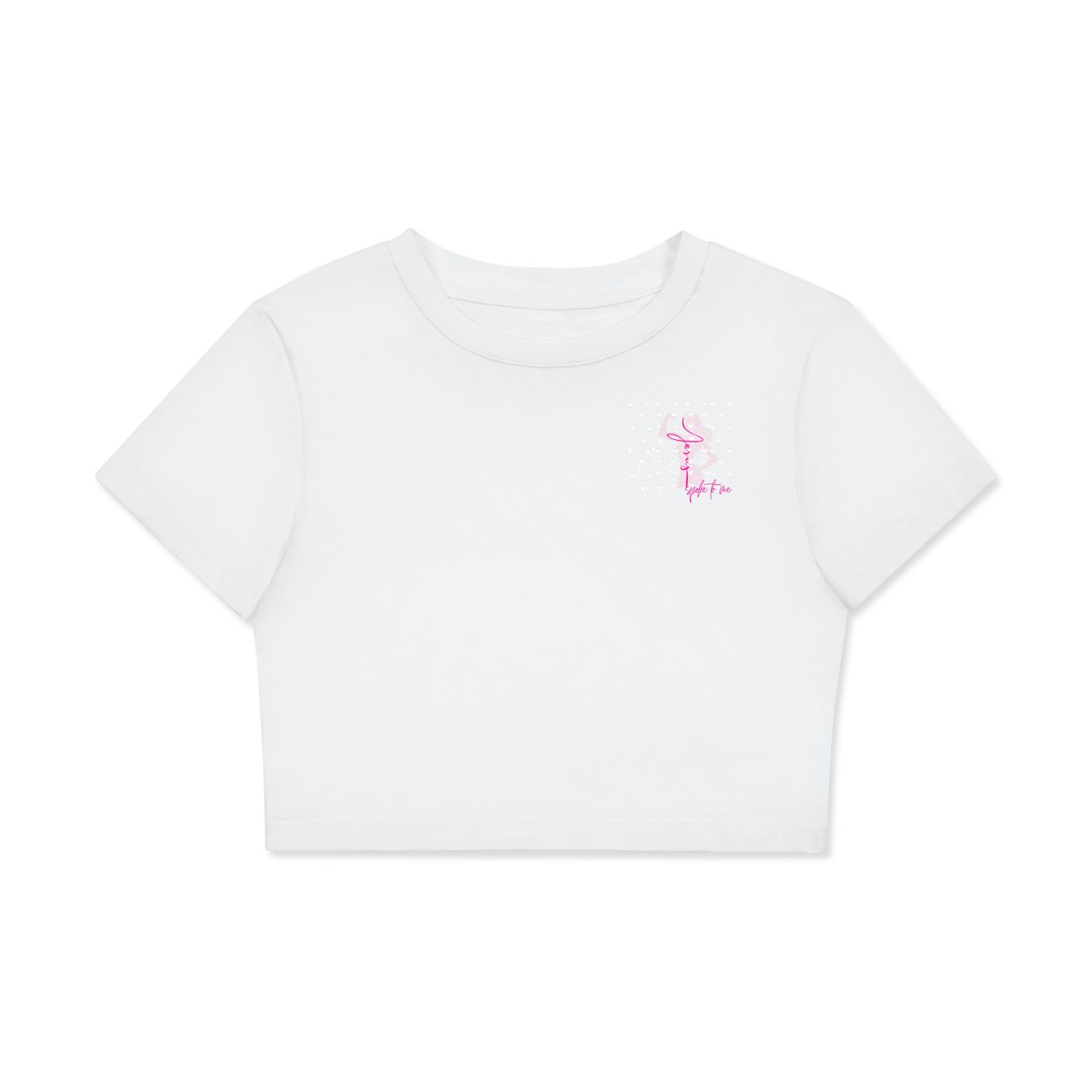 Womens' Faith Based Apparel - Jesus Spoke To Me - Fitted Crop Cotton T-Shirt
