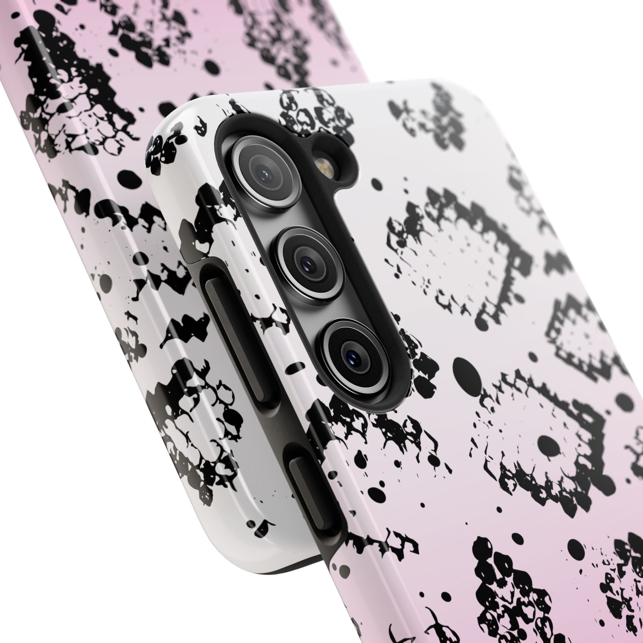 Durable iphone & Android Protection - Pink Ombre Snake Skin Tough Phone Case