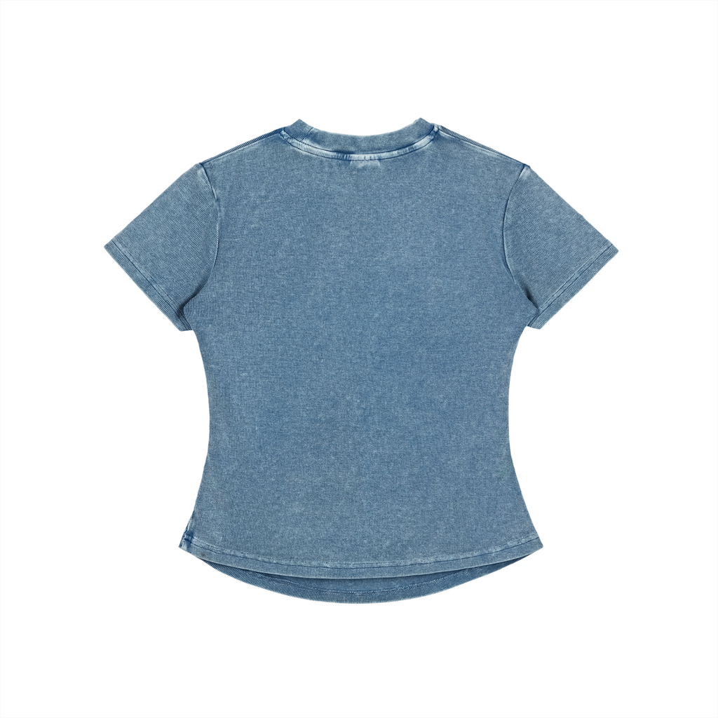Women's Vintaged-Wash Bodycon Cotton T-Shirt - Faith Based Apparel - Wing T-Shirt