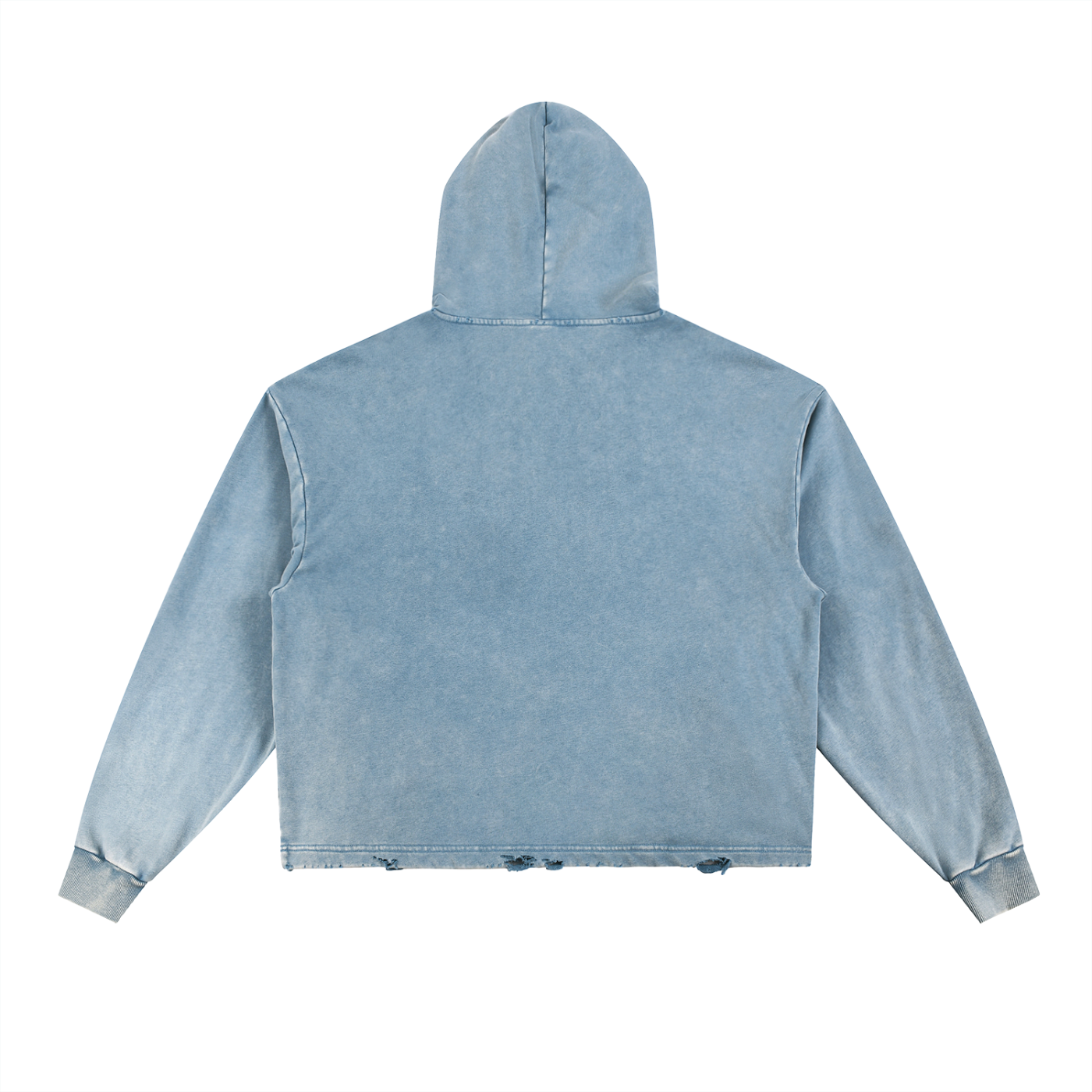 Unisex Vintage Washed Frayed-Hem Hoodie - Faith Based Apparel