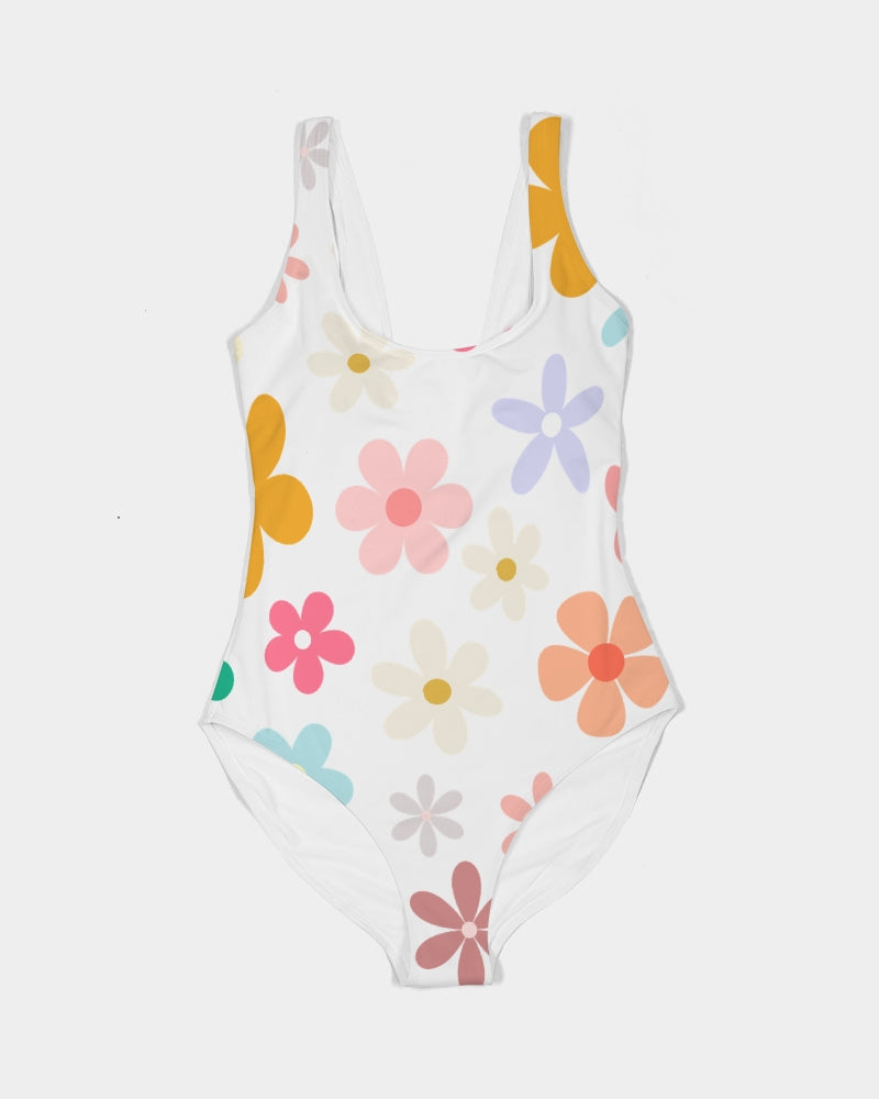 Flower Power Women's All-Over Print One-Piece Swimsuit
