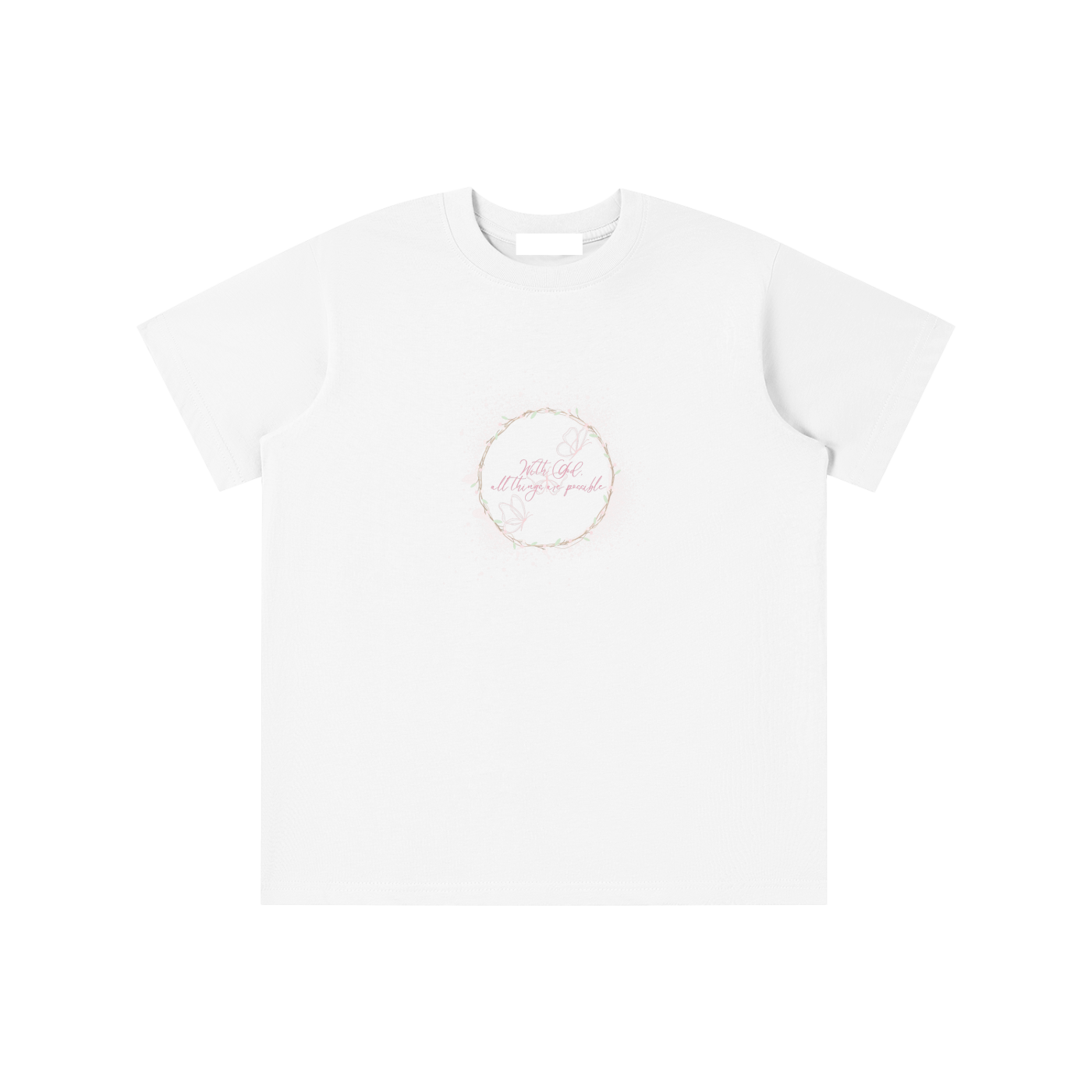 Faith Based Apparel - With God All Things Are Possible - Girls Graphic T-Shirt - Essential Kids' T-shirt