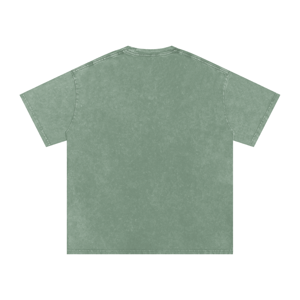 Seek Peace and Pursue it - Faith Based Apparel - Unisex - Snow Washed Oversized Cotton T-Shirt