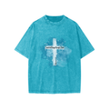 Faith Based Apparel - Philipians 4:13 - Unisex Snow Washed Kids' T-Shirt