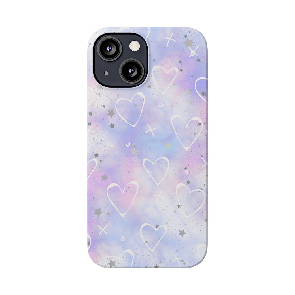 Durable iPhone Case - Galaxy Hearts