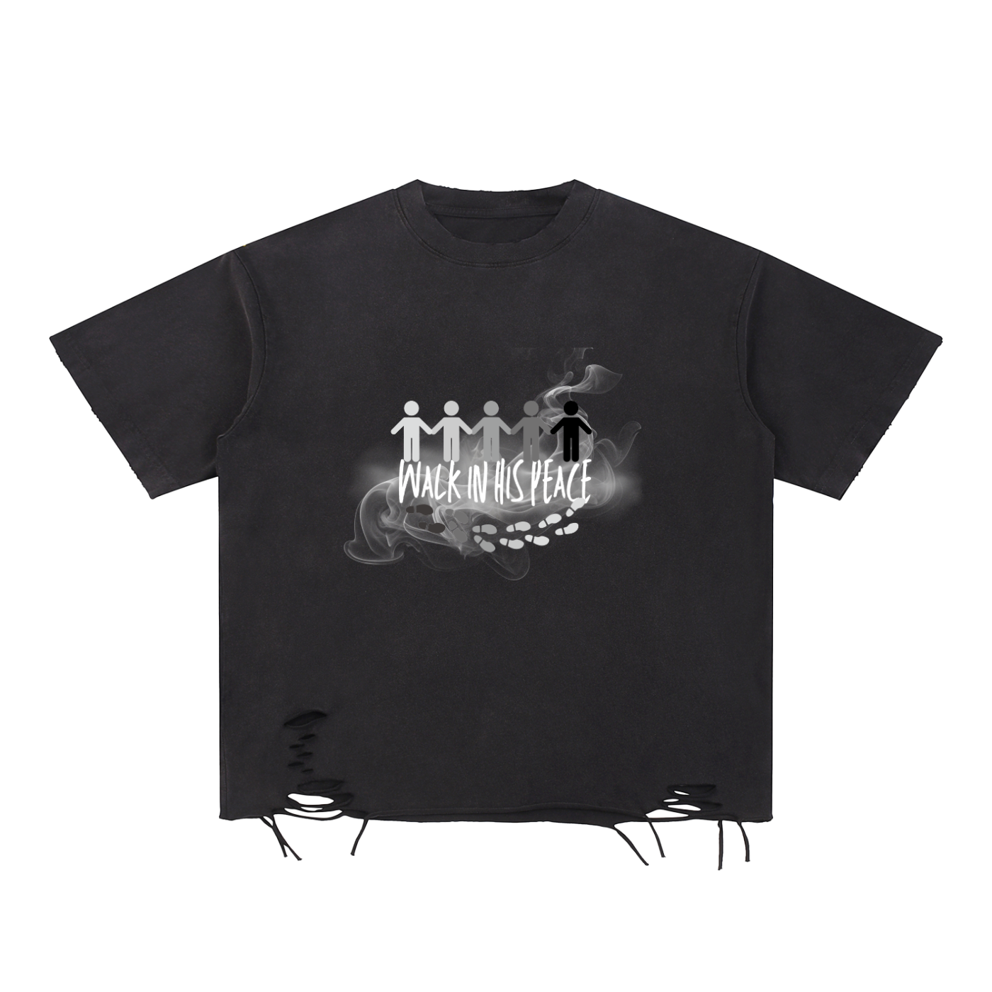 Unisex Snow Washed Raw-Hem T-Shirt - Faith Based Apparel