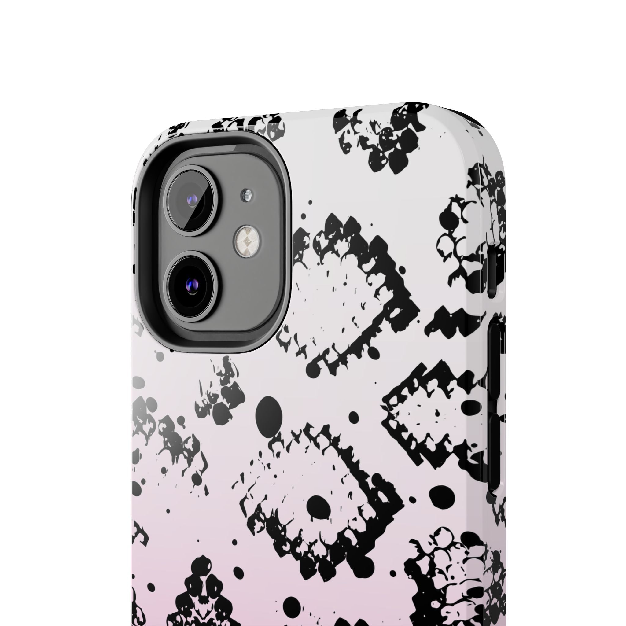 Durable iphone & Android Protection - Pink Ombre Snake Skin Tough Phone Case