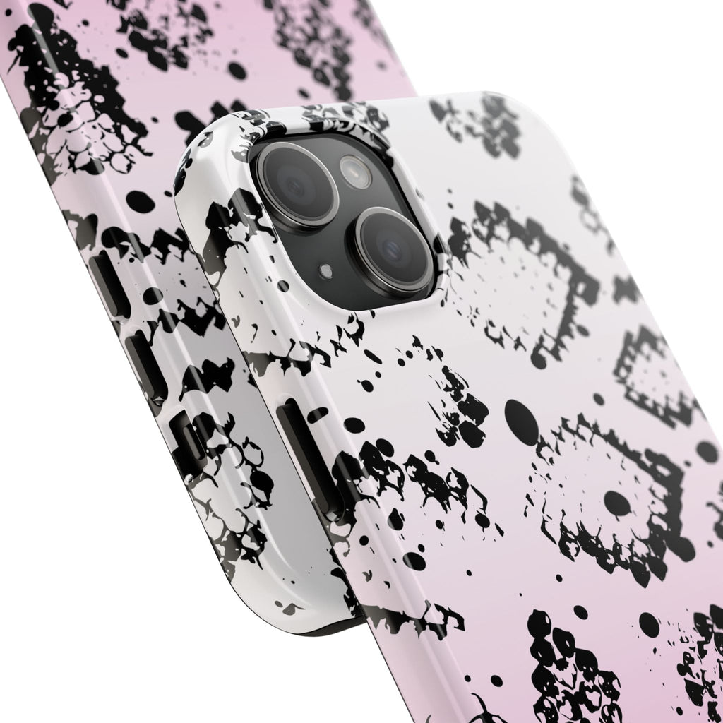 Durable iphone & Android Protection - Pink Ombre Snake Skin Tough Phone Case