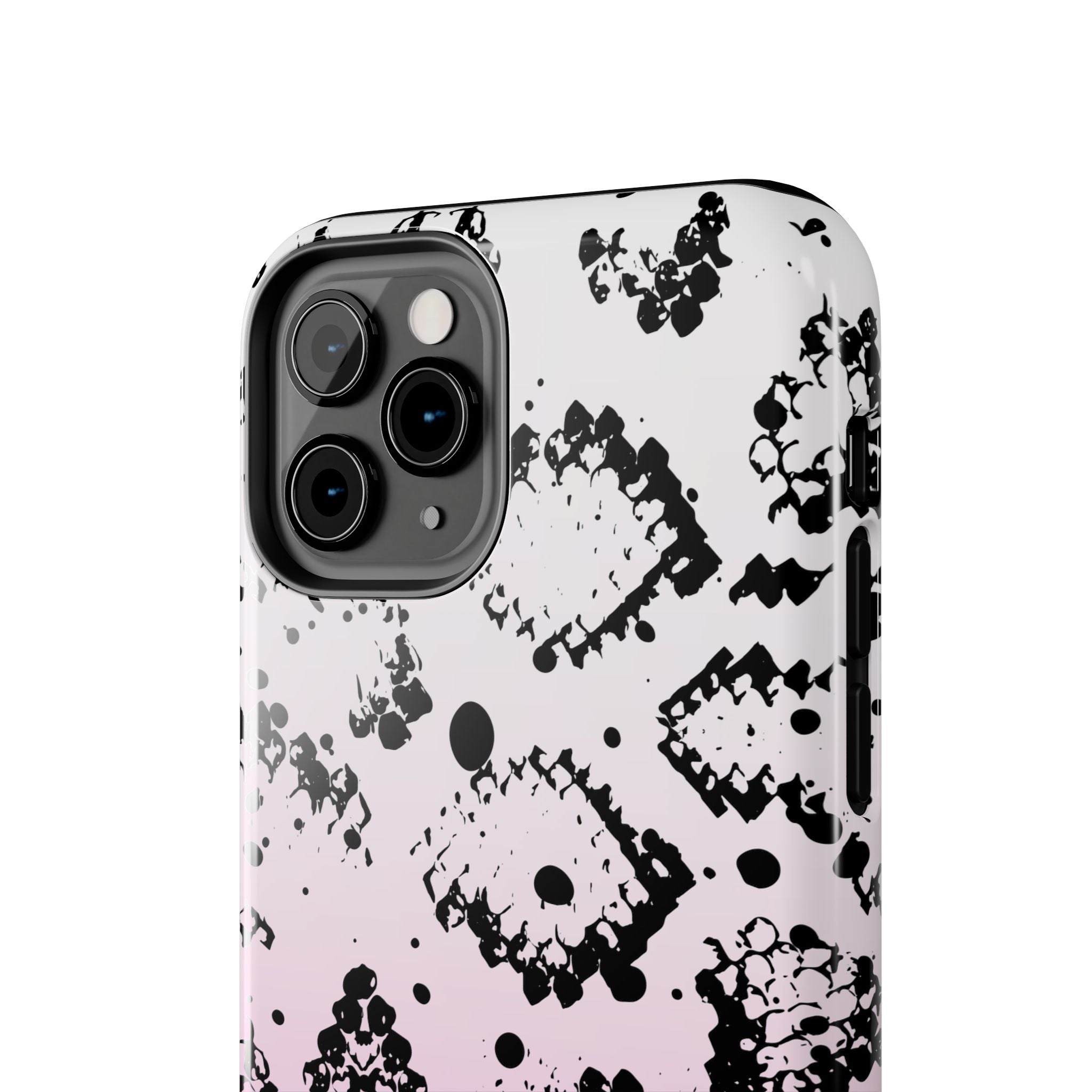 Durable iphone & Android Protection - Pink Ombre Snake Skin Tough Phone Case