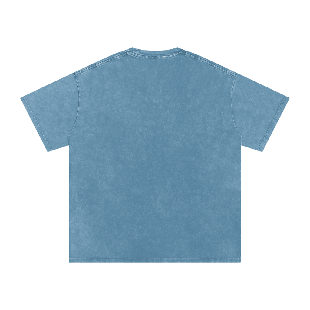Created in His Image - Faith Based Apparel - Snow Washed Oversized Cotton T-Shirt
