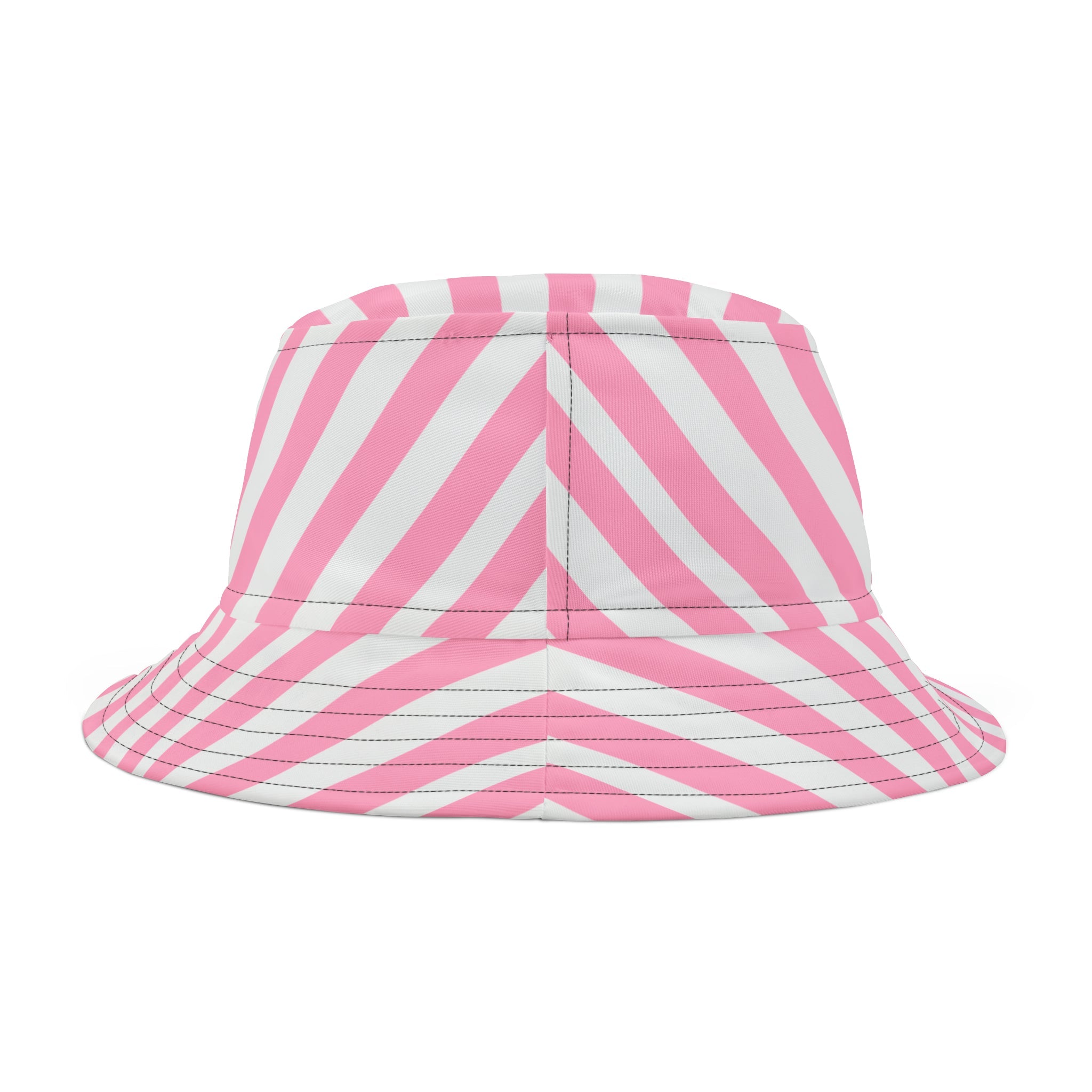 Pink Stripes Bucket Hat