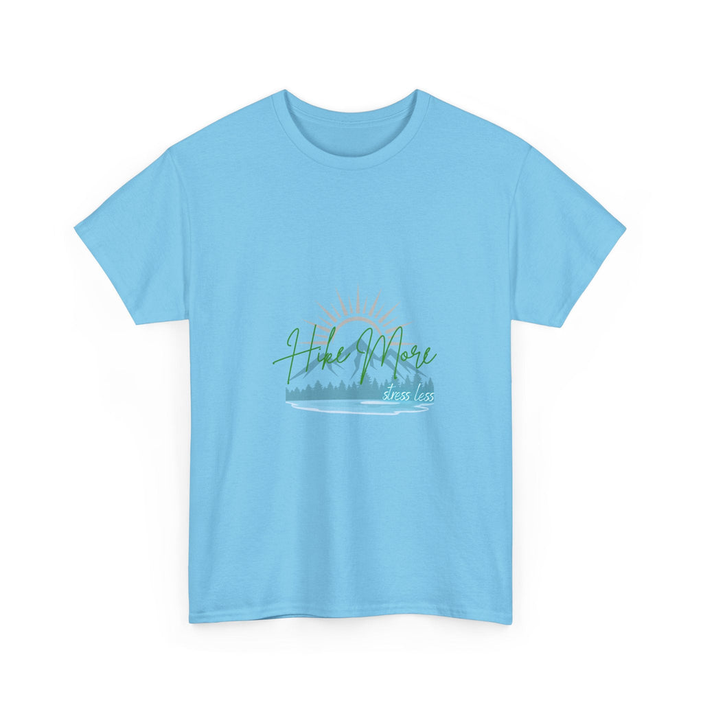 Hike More Stress Less - Mens Slogan T - His Collective