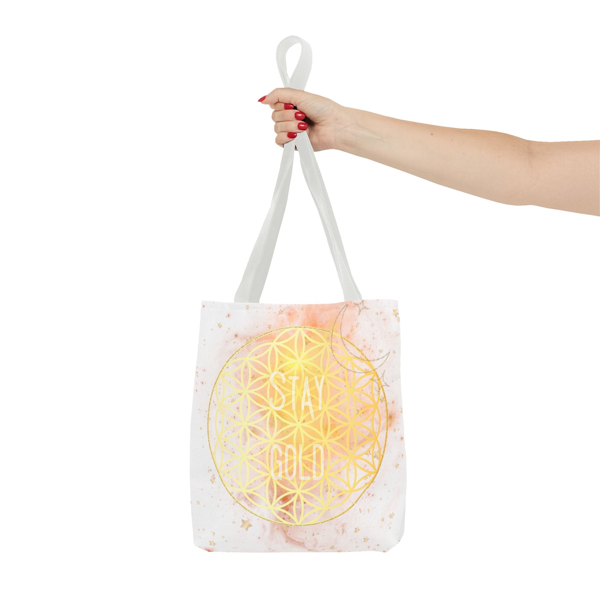 Stay Gold - Flower of Life Tote Bag