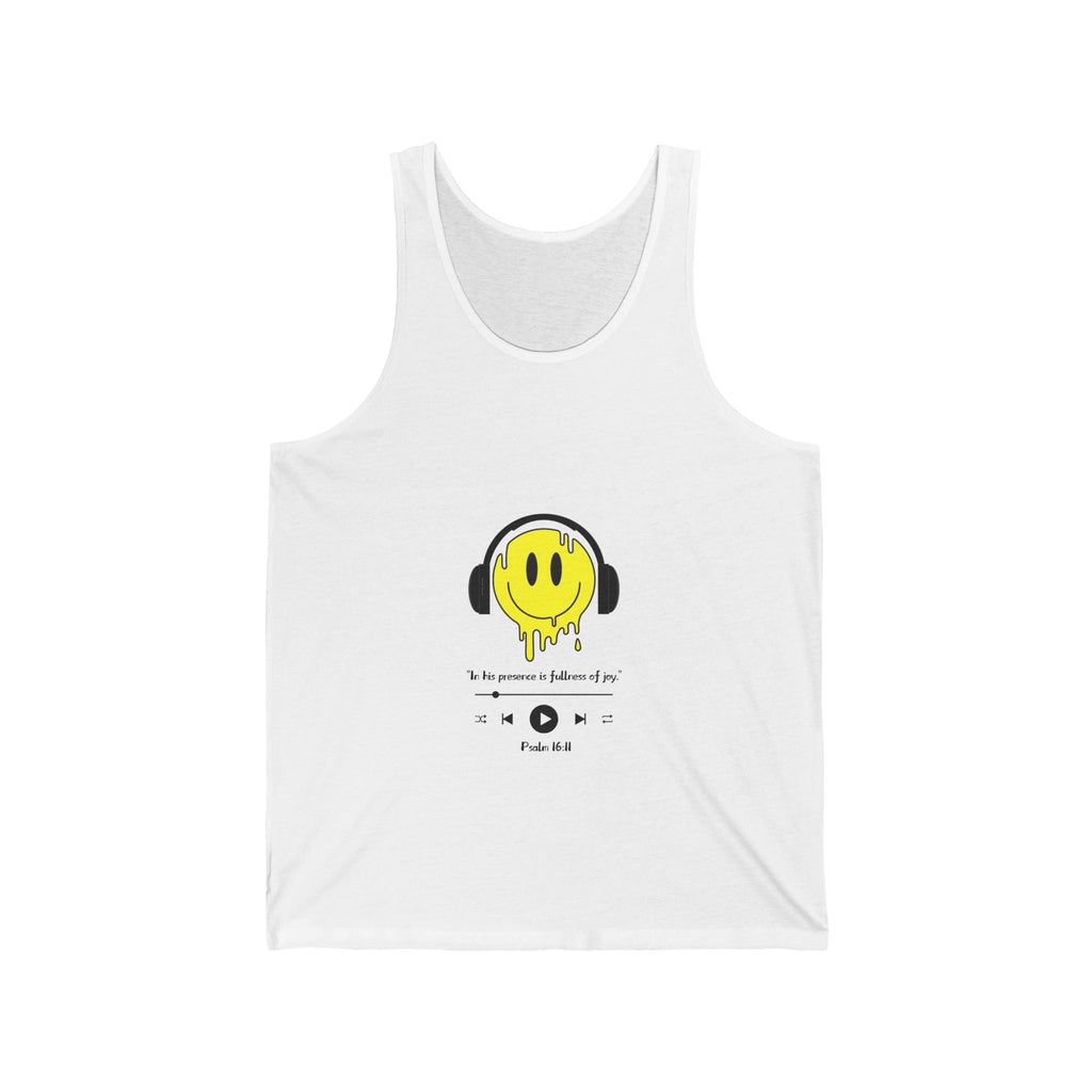 Smiley Psalms 16:11 Unisex Tank
