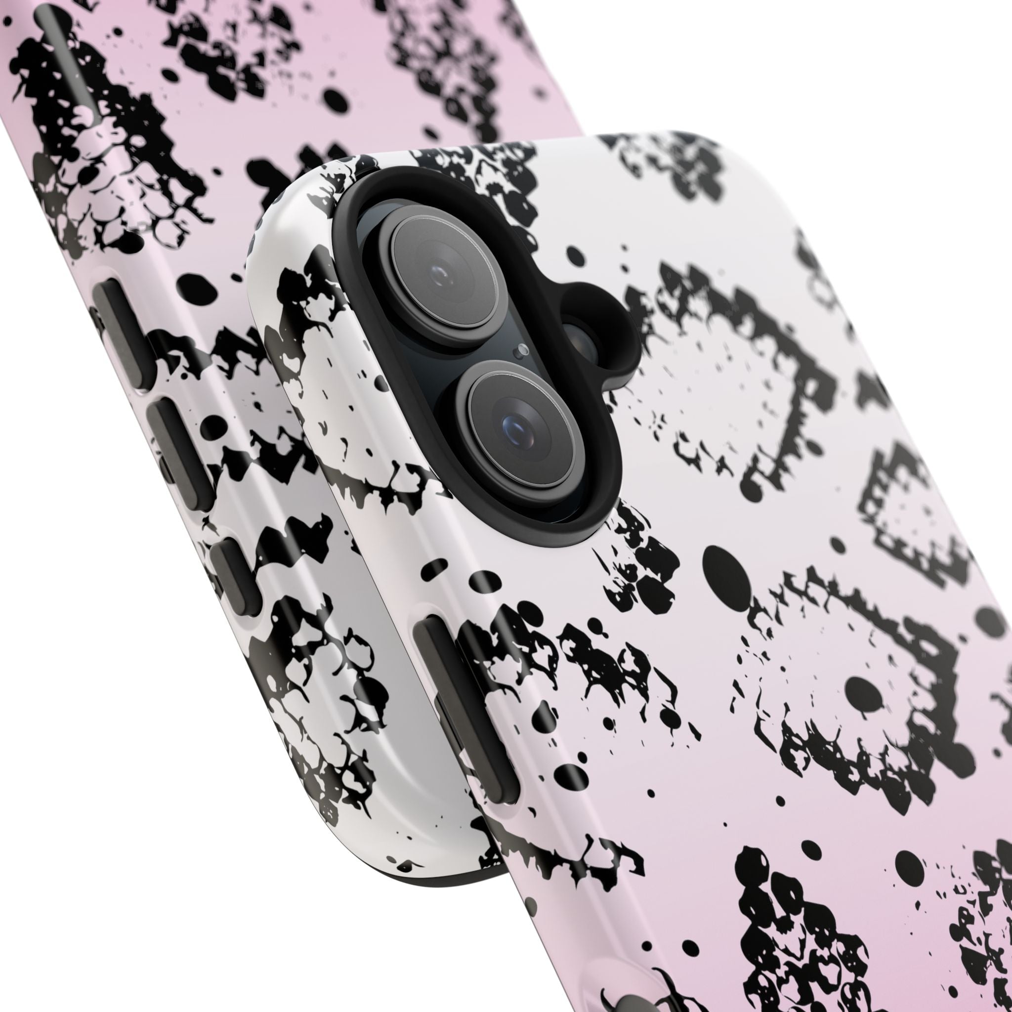 Durable iphone & Android Protection - Pink Ombre Snake Skin Tough Phone Case