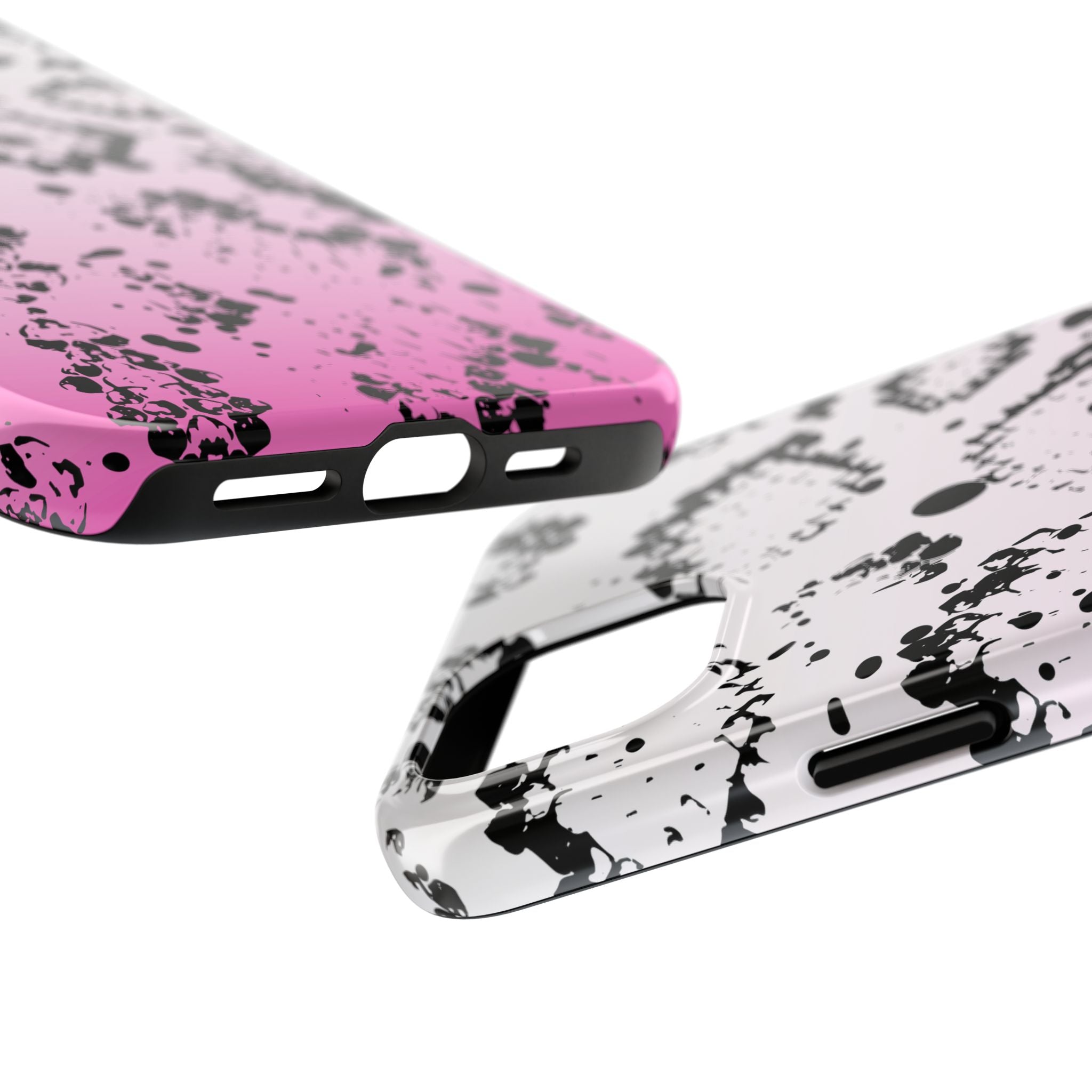 Durable iphone & Android Protection - Pink Ombre Snake Skin Tough Phone Case