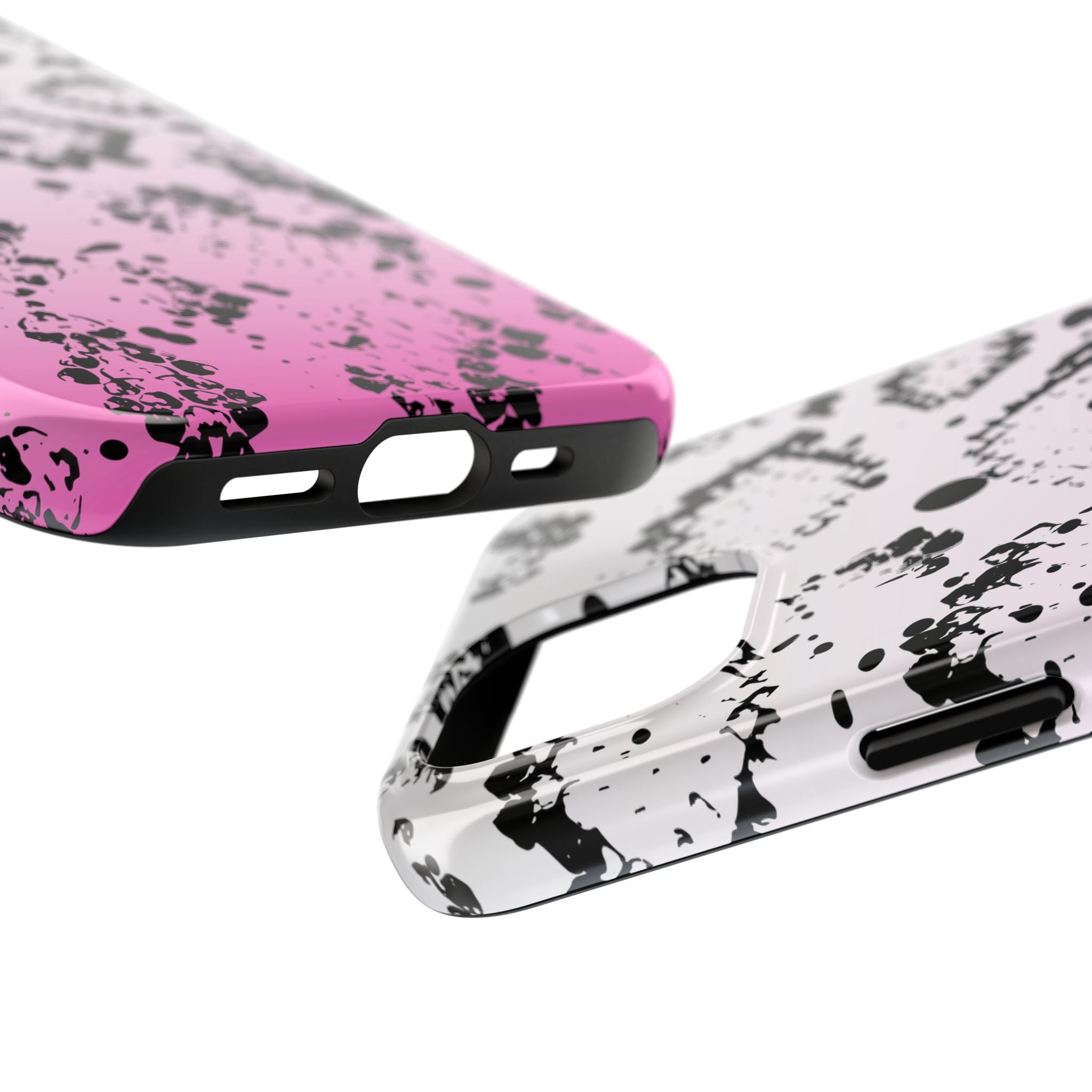 Durable iphone & Android Protection - Pink Ombre Snake Skin Tough Phone Case