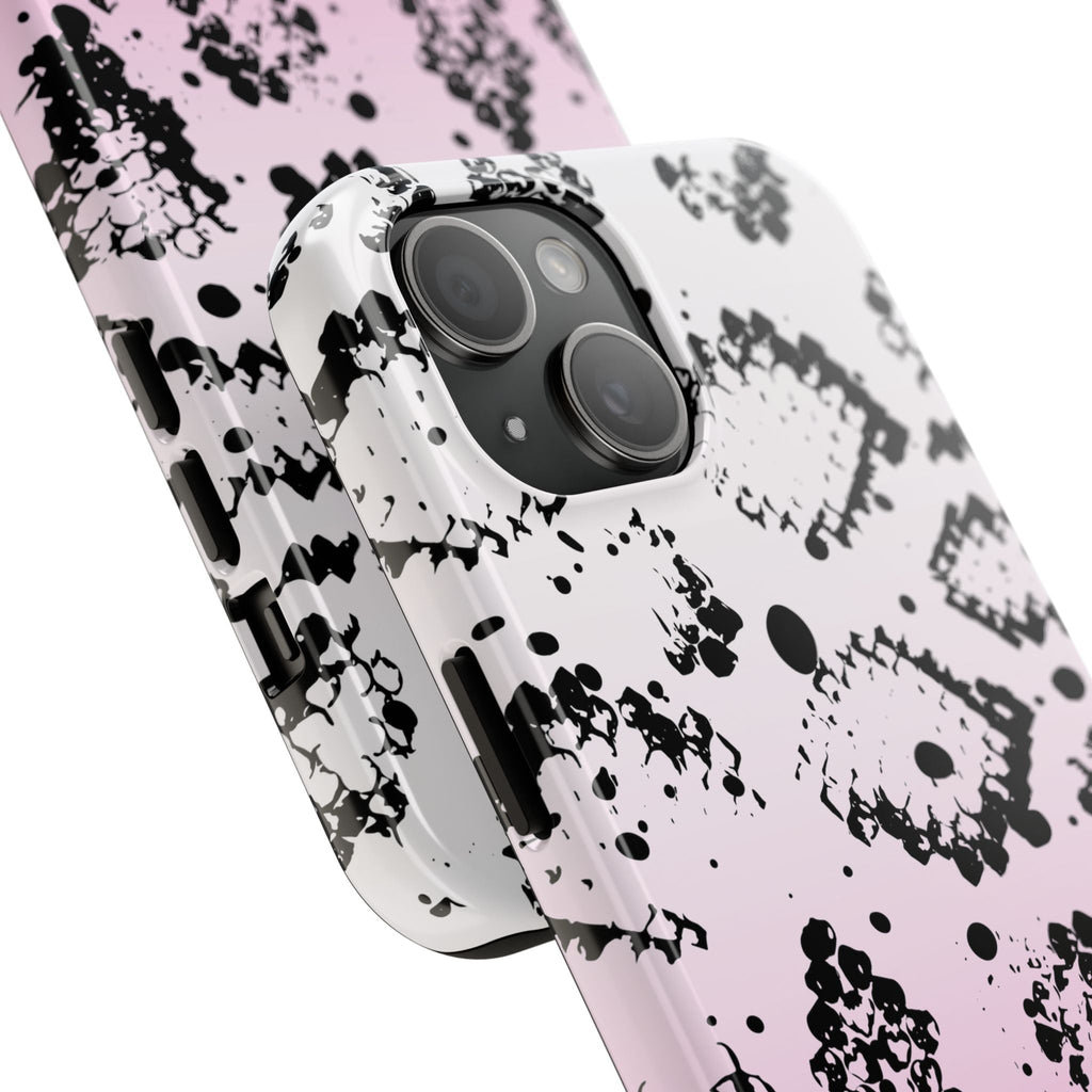 Durable iphone & Android Protection - Pink Ombre Snake Skin Tough Phone Case