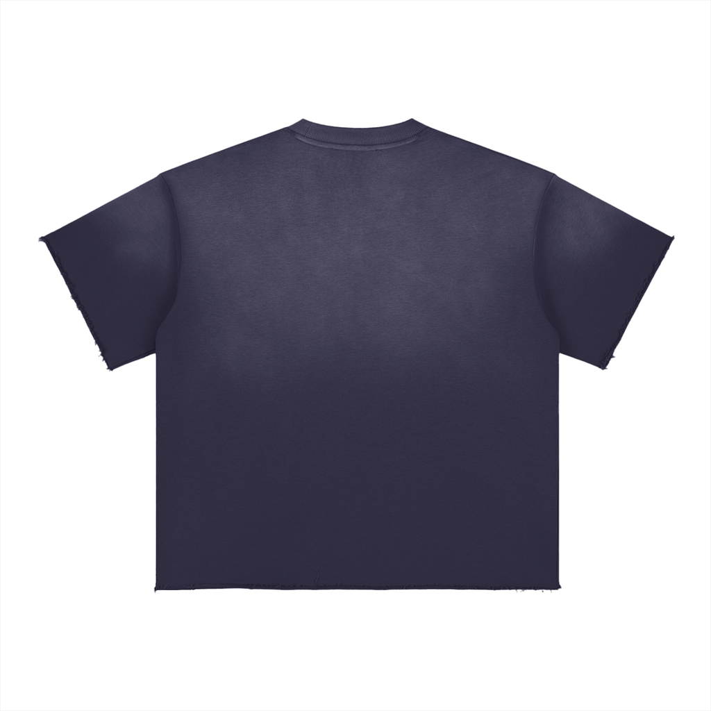 Faith Based Apparel - Jesus Crucifixion- Unisex Sun Fade Raw Edge T-Shirt