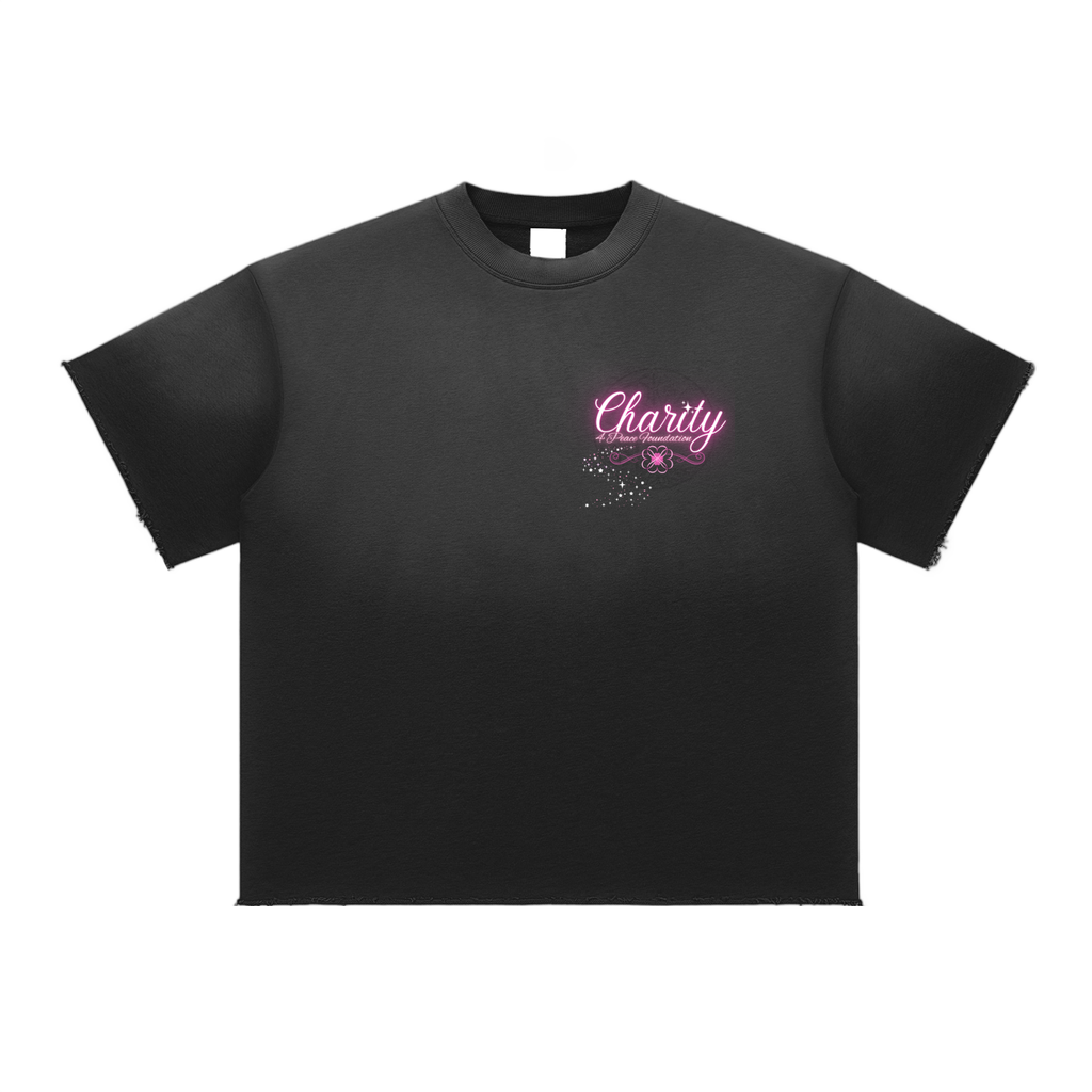 Charity for Peace Foundation - Peace Collective - Unisex Sun Fade Raw Edge T-Shirt